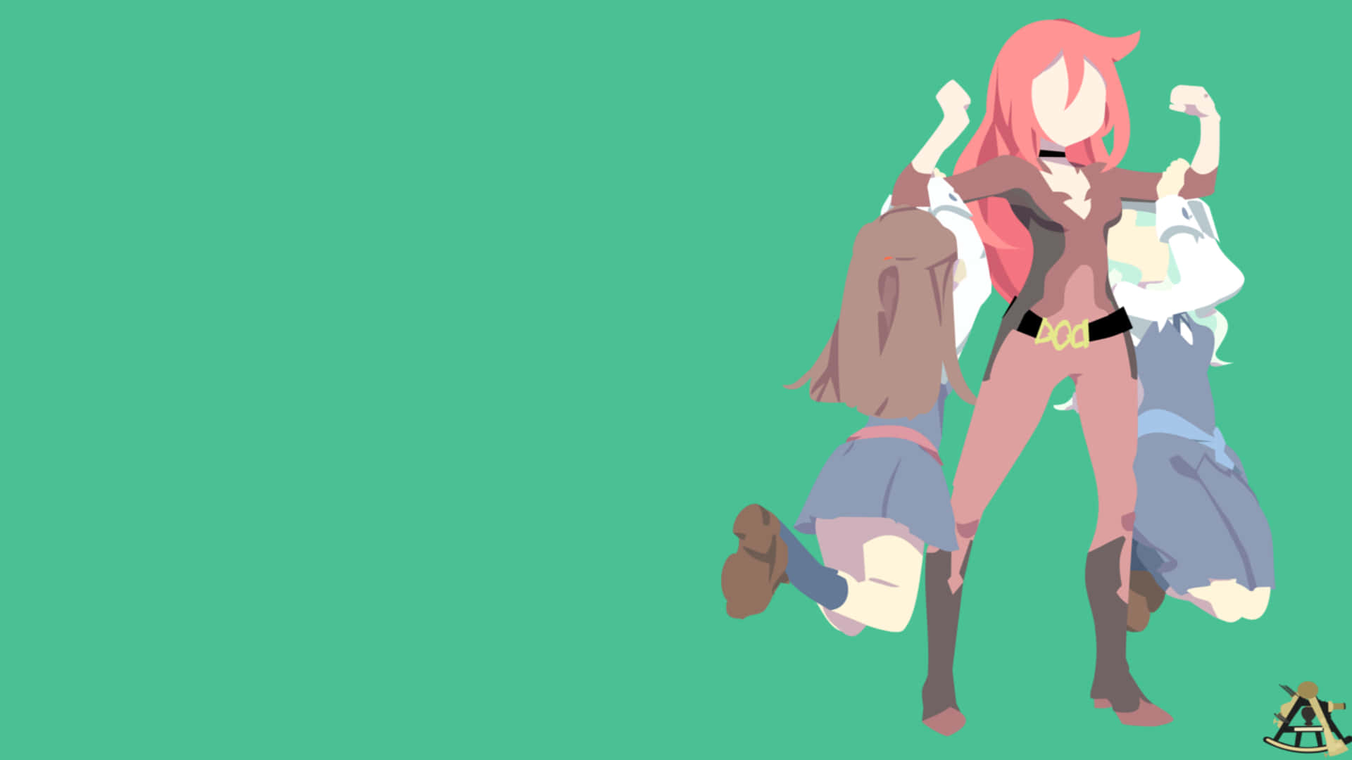 Three Little Witch Academia Characters Background