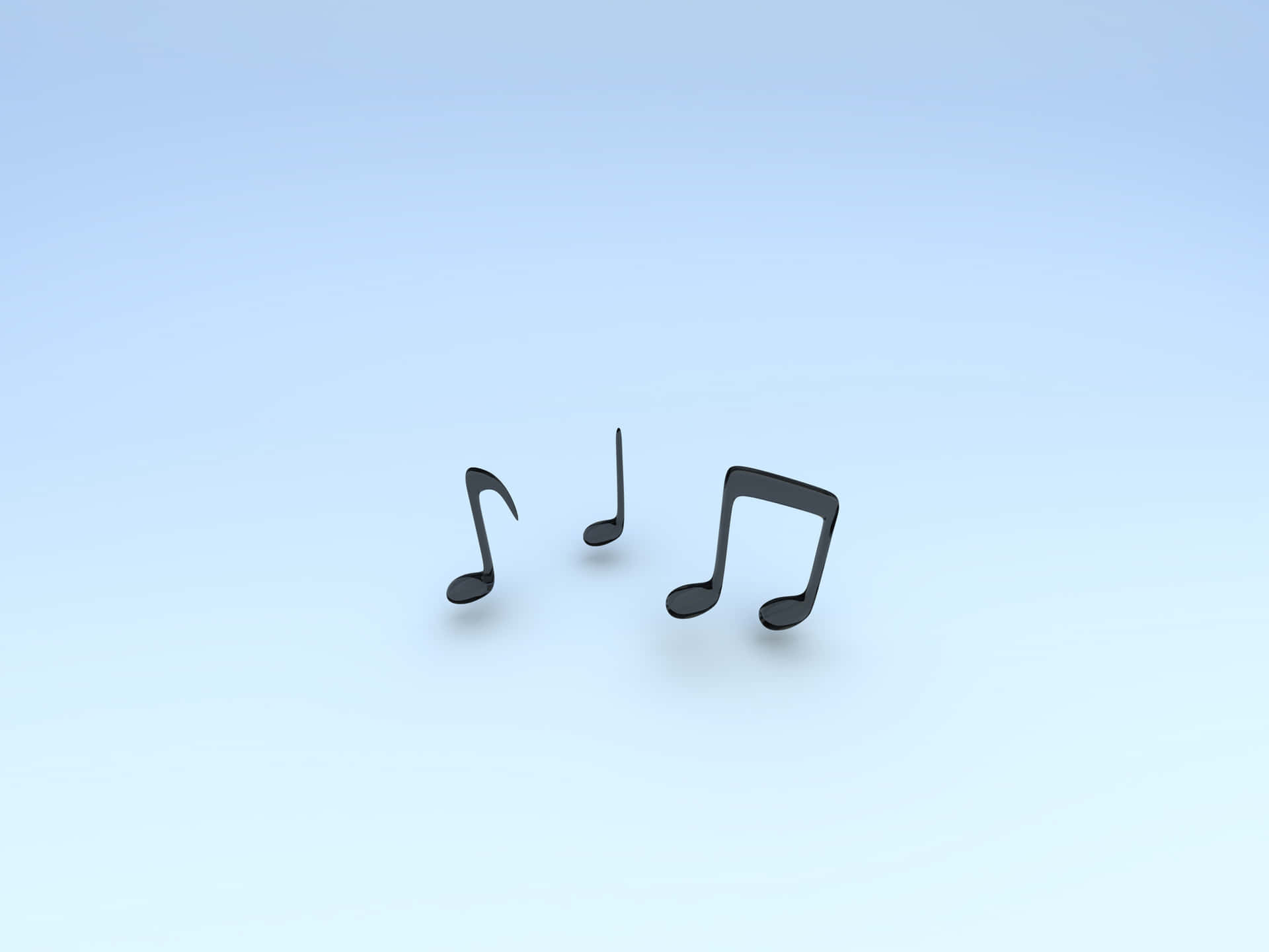 Three Music Notes Background