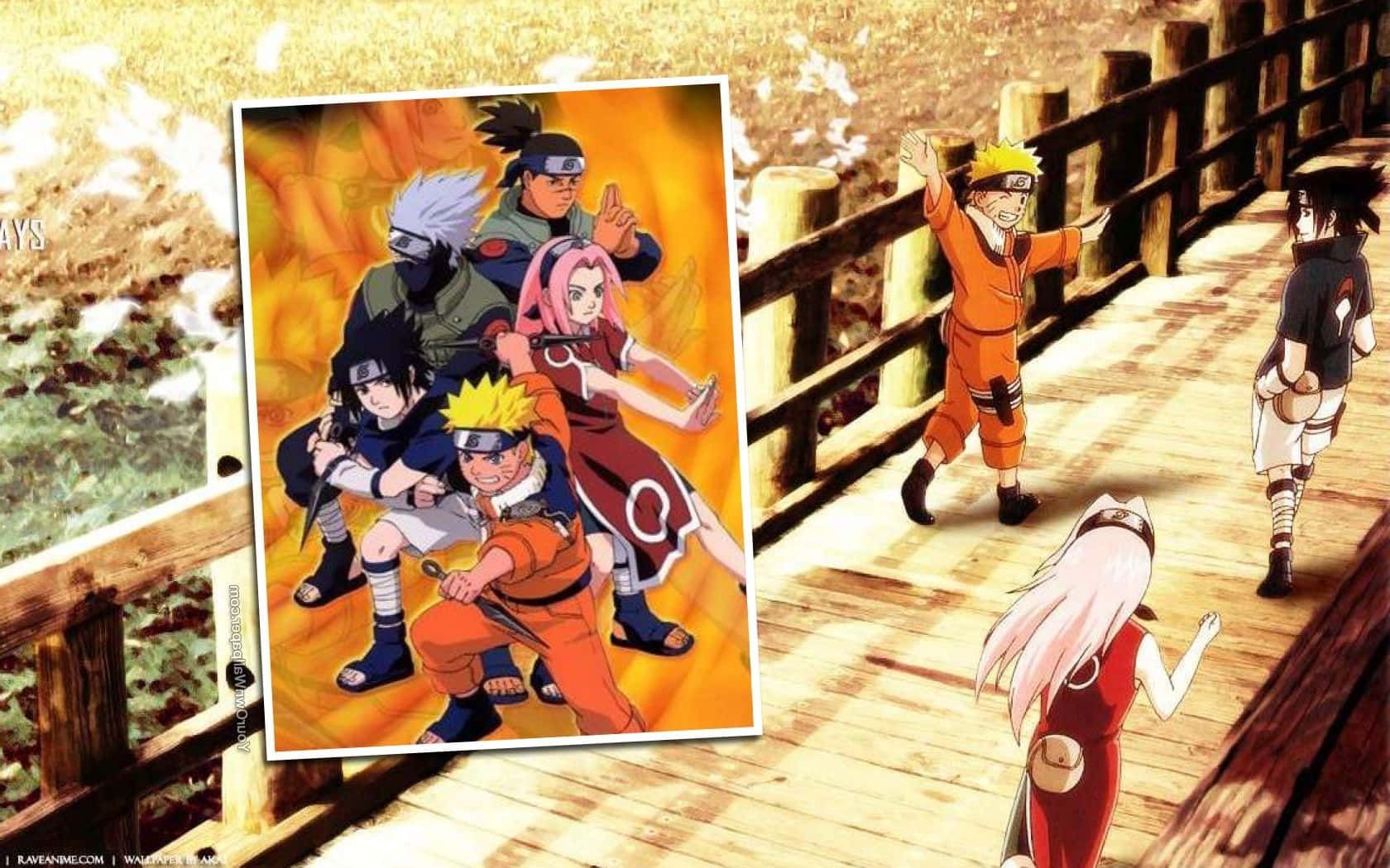 Three Musketeers Of The Ninja World Background