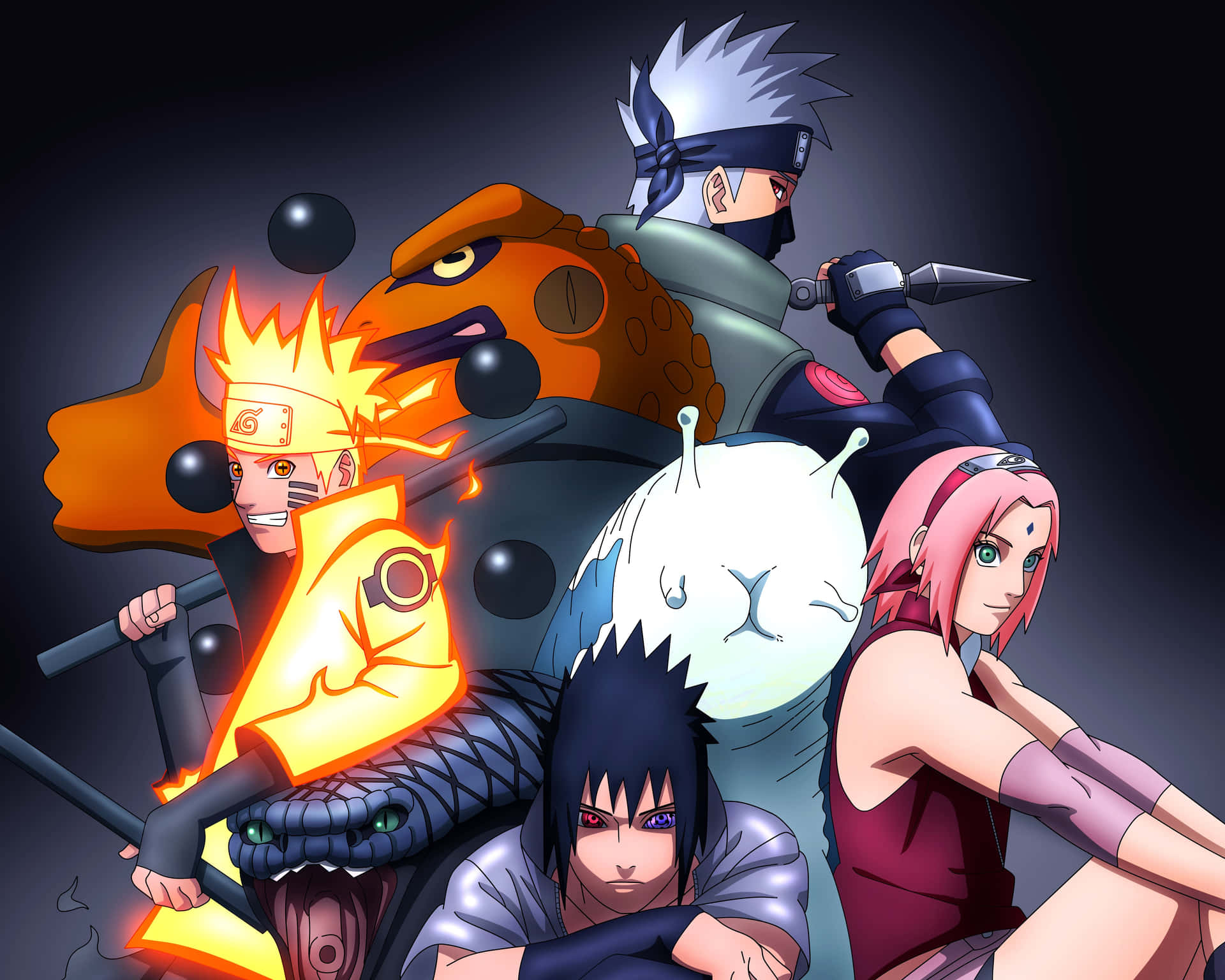 Three Ninja Of The Leaf Village Background