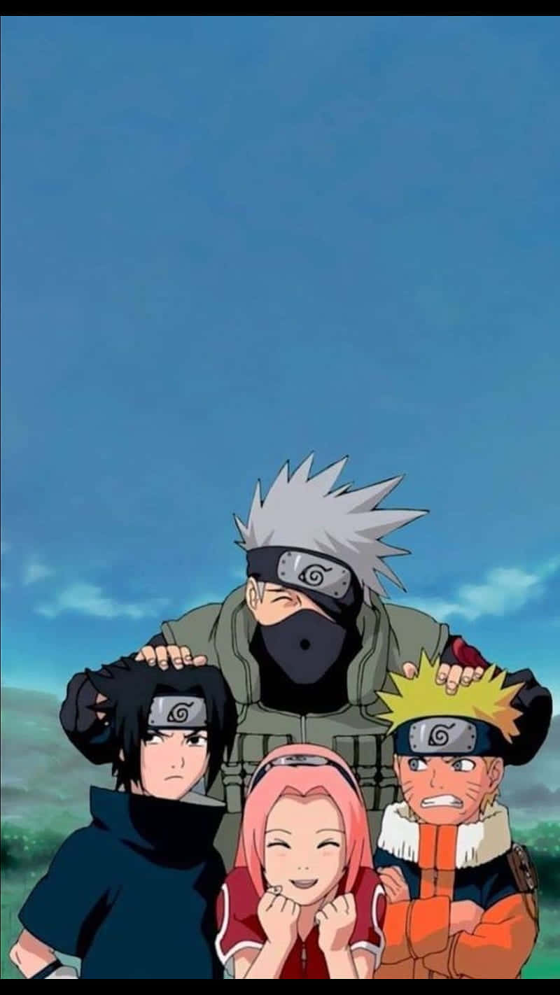 Three Of The Greatest Naruto Characters - Kakashi, Naruto And Sasuke Background