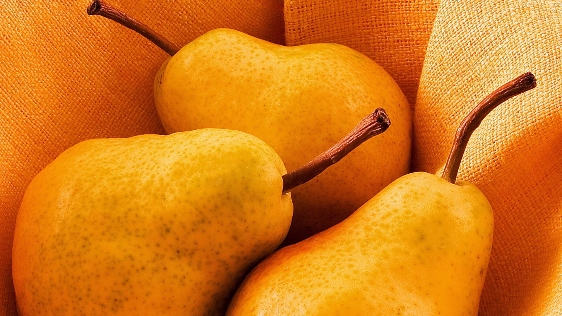 Three Pear Fruits Background