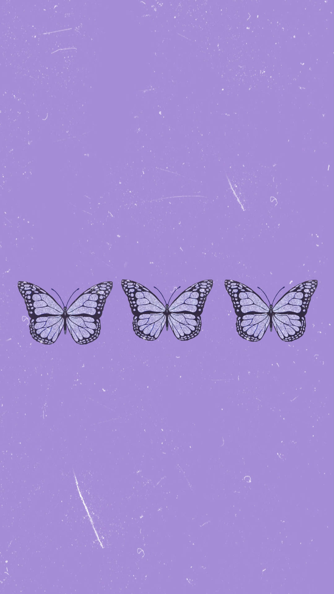 Three Purple Butterfly Phone Background