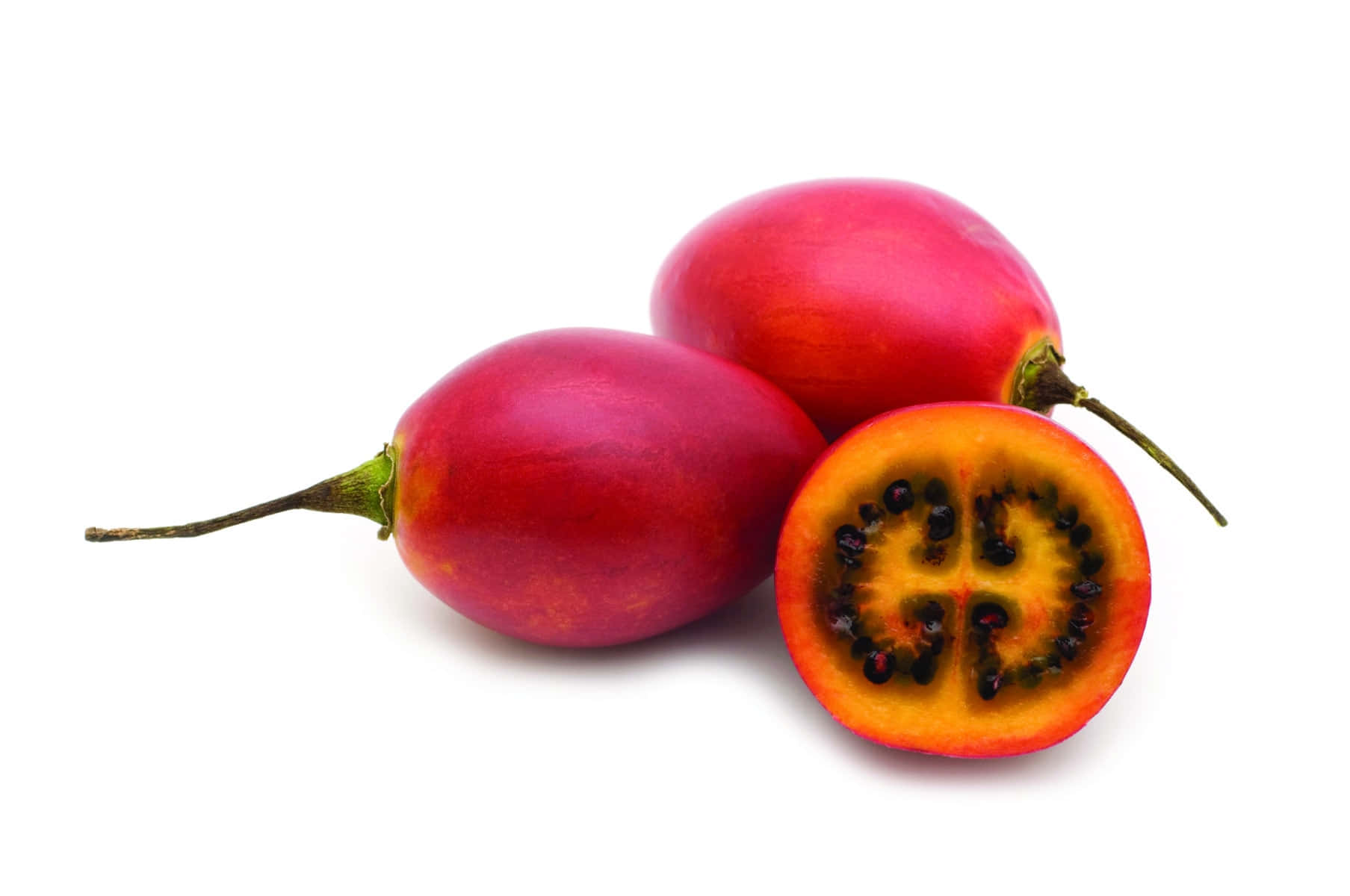 Three Red Tamarillo Fruits Photography Background