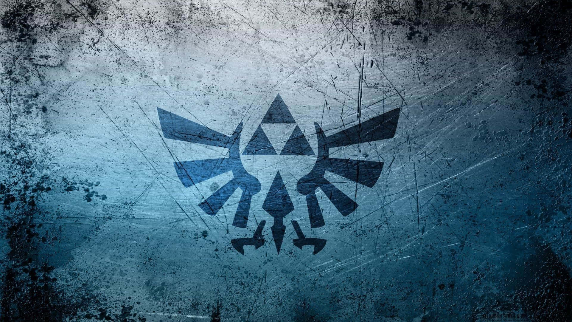 Three Sacred Triangles Of Power And Wisdom, Forming The Iconic Triforce. Background
