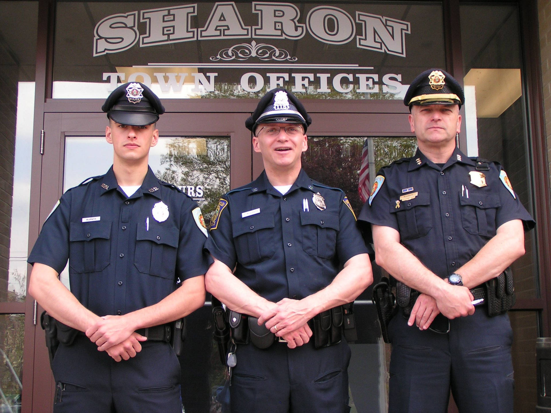 Three Sharon Police Officers Background