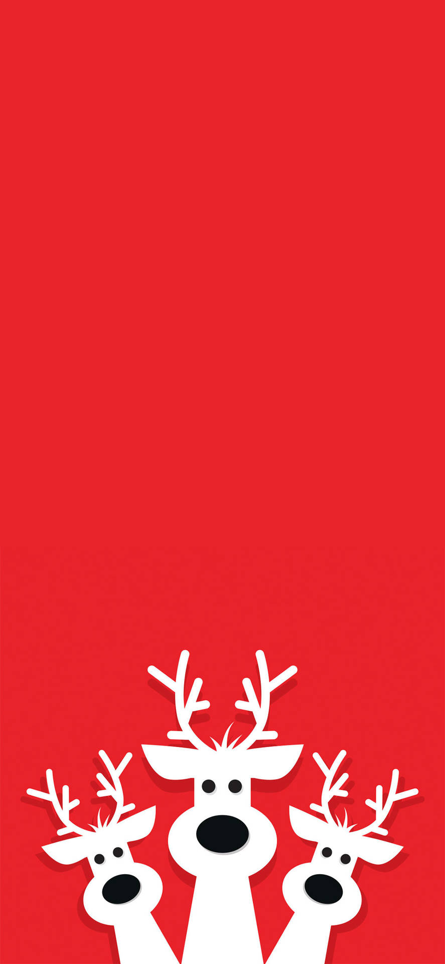 Three White Deer Christmas Iphone