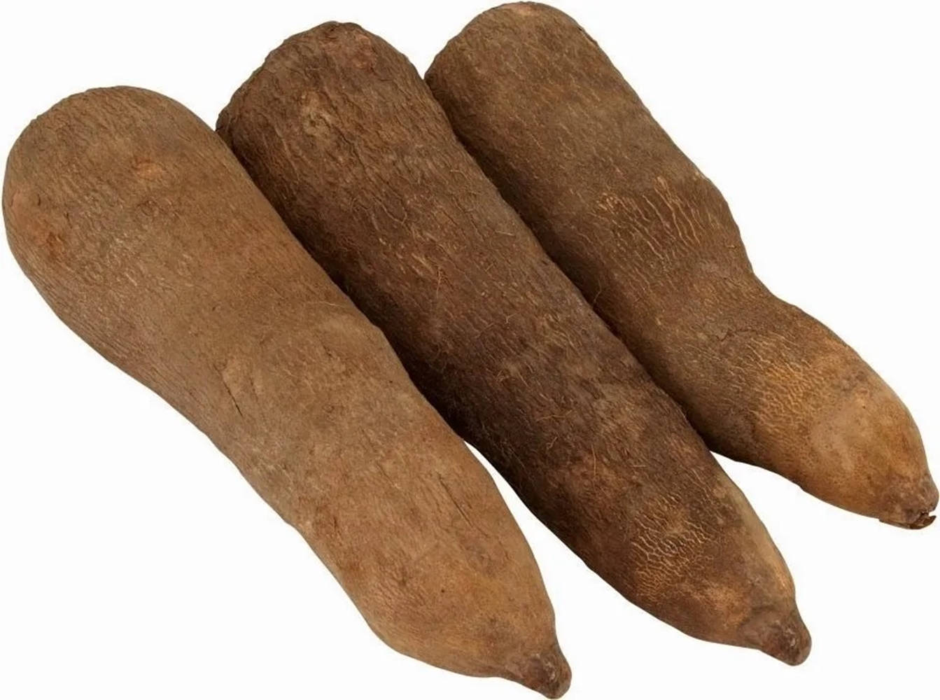 Three Yam Root Crops Background