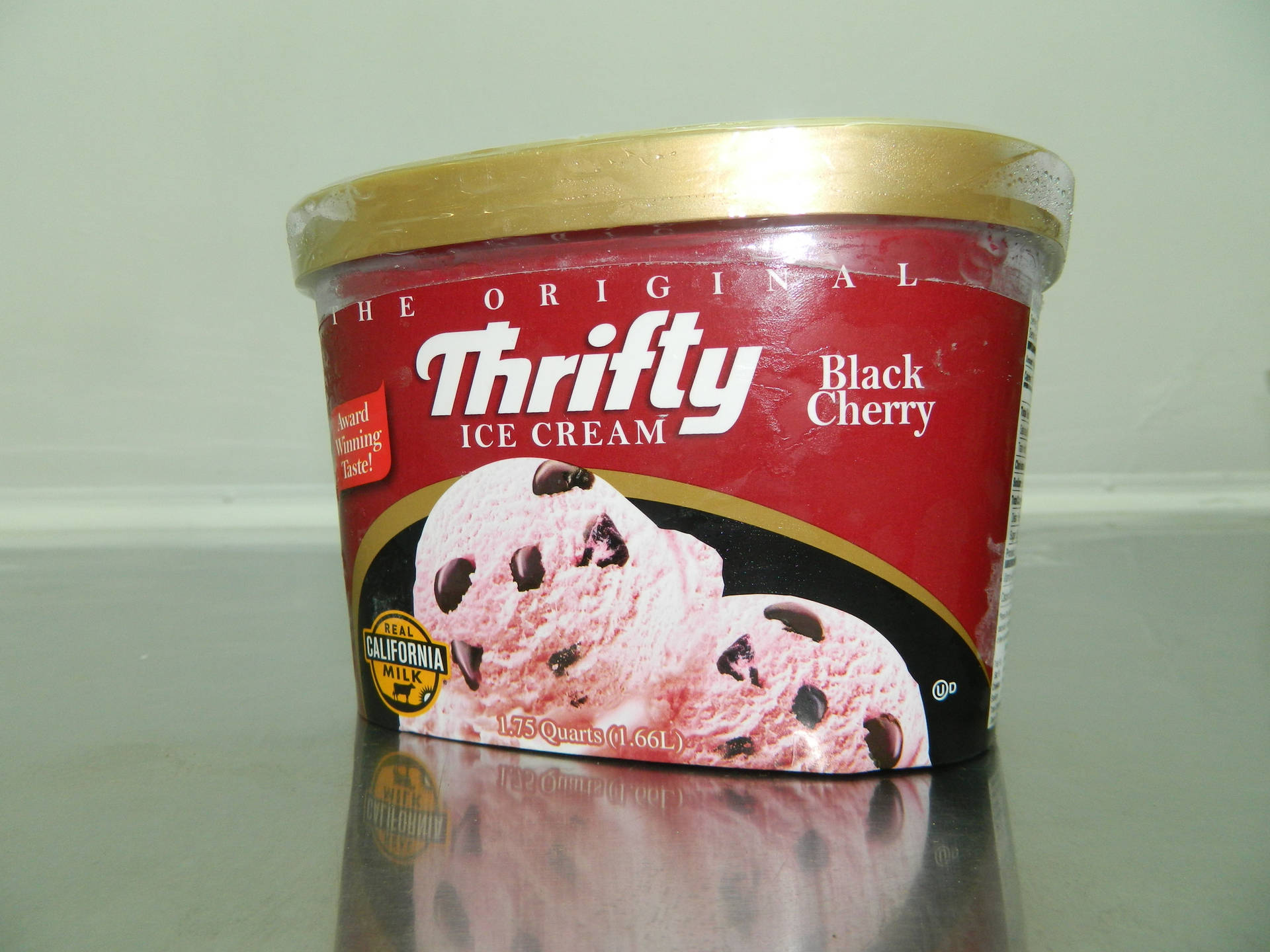 Thrifty Black Cherry Ice Cream Background