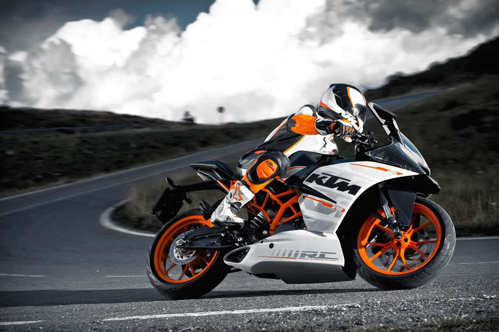 Thrilling Adventure Awaits With Ktm Bike Background