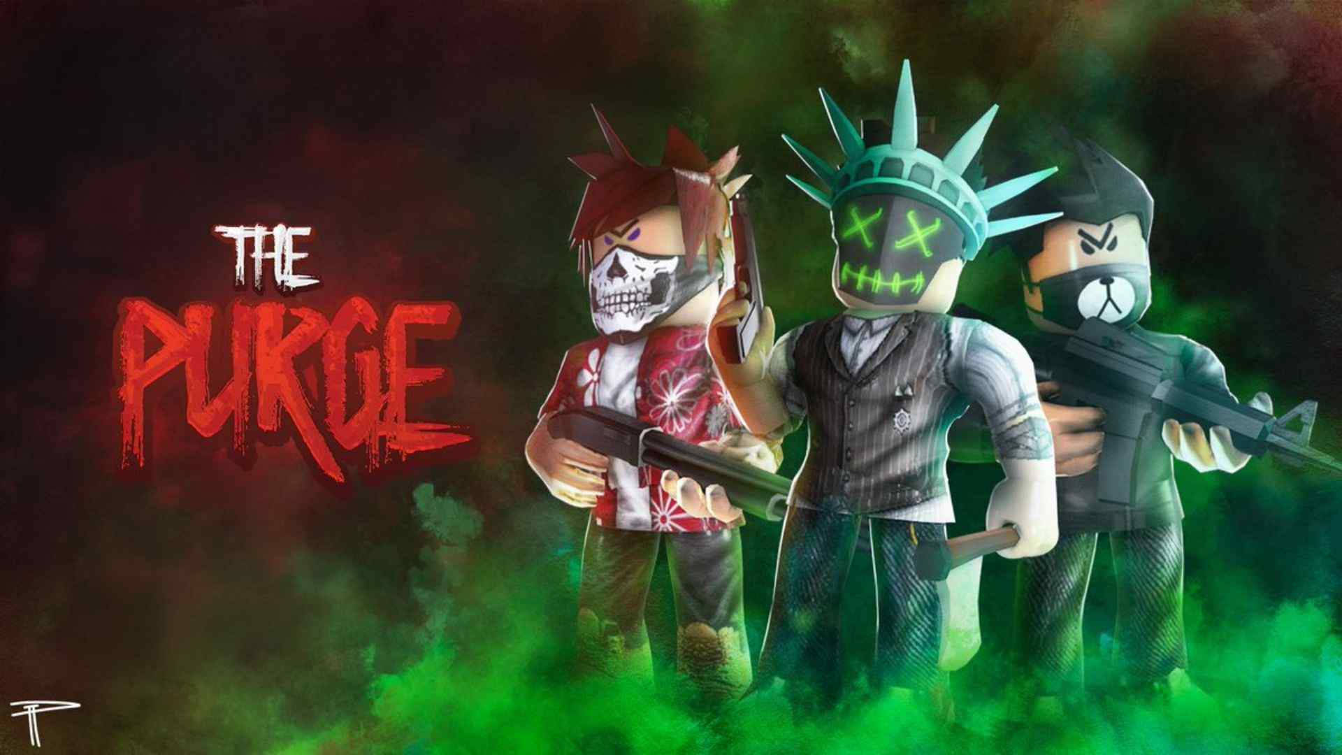 Thrilling Adventure In Cool Roblox The Purge Background