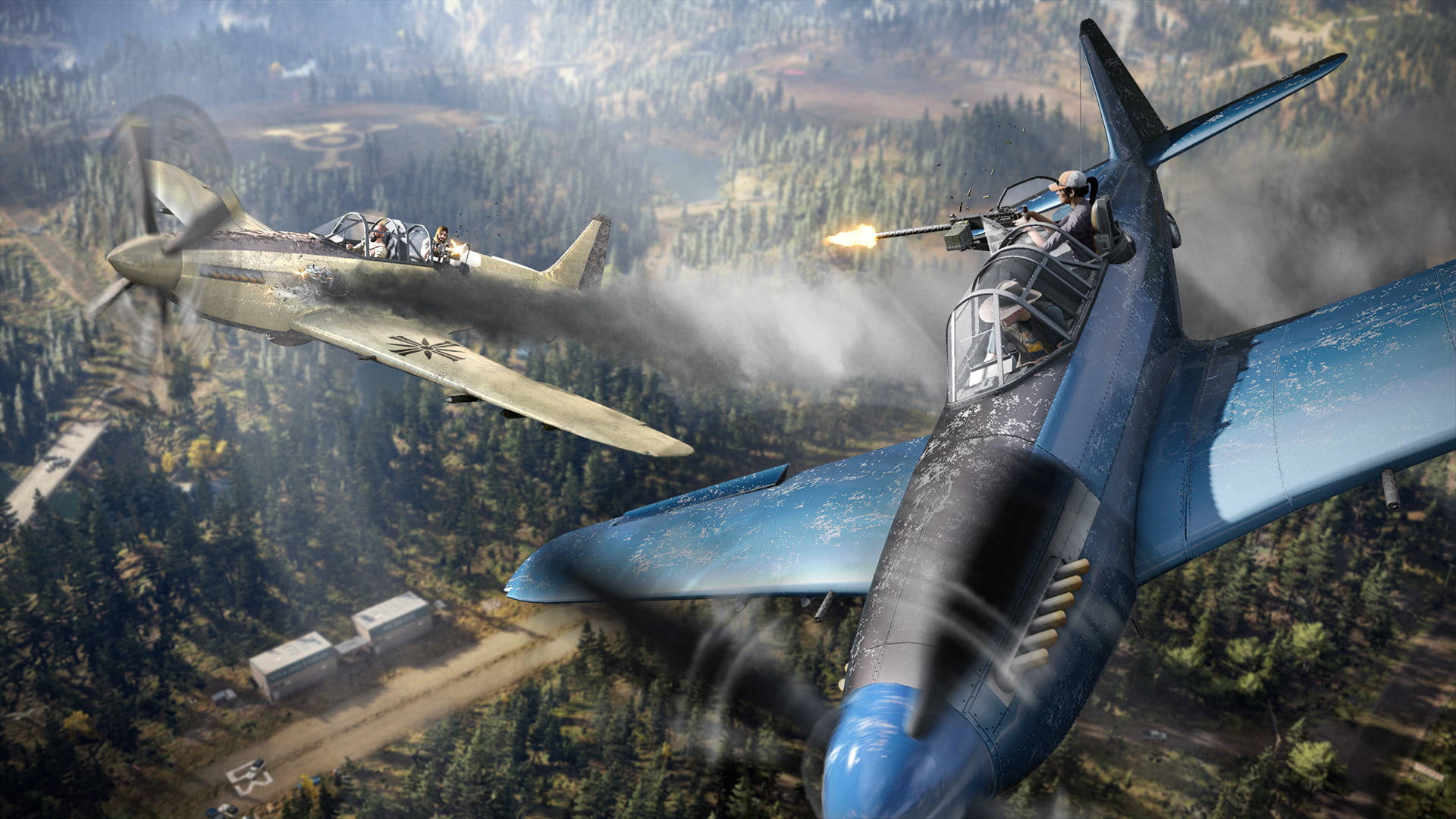 Thrilling Aerial Combat In Far Cry 5 Background