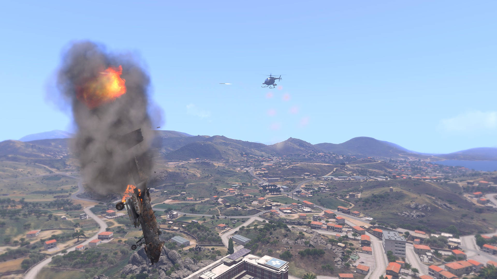 Thrilling Airborne Combat In Arma 3 Background