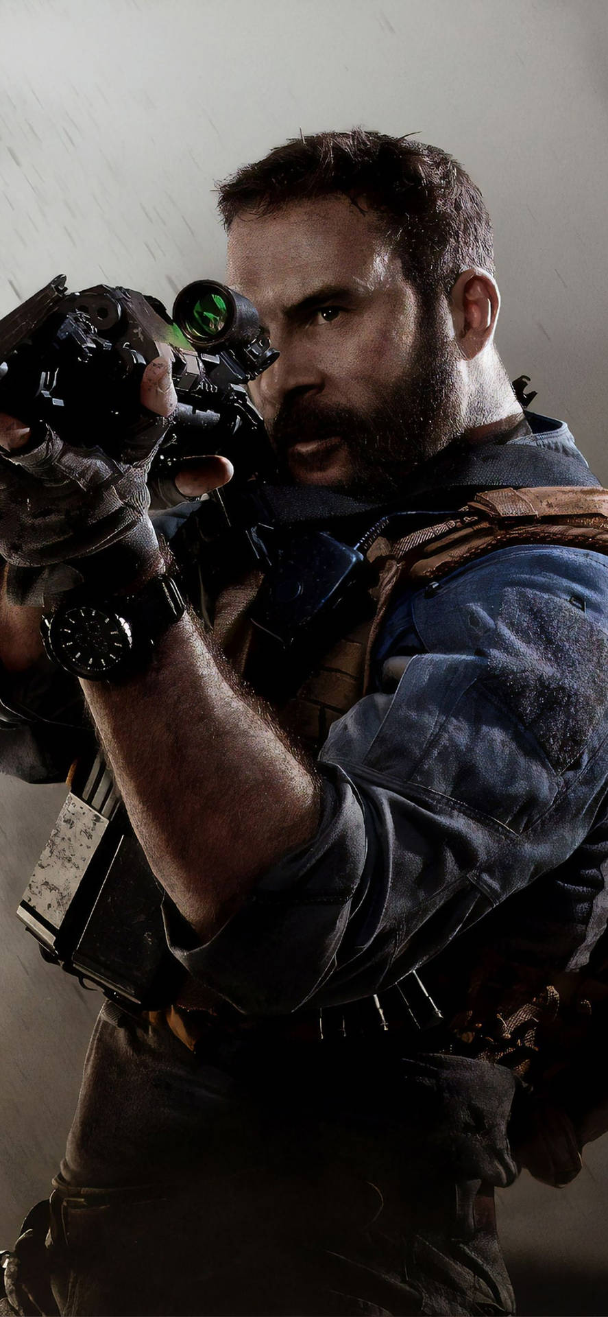 Thrilling Call Of Duty Modern Warfare Action Captured On Iphone Background