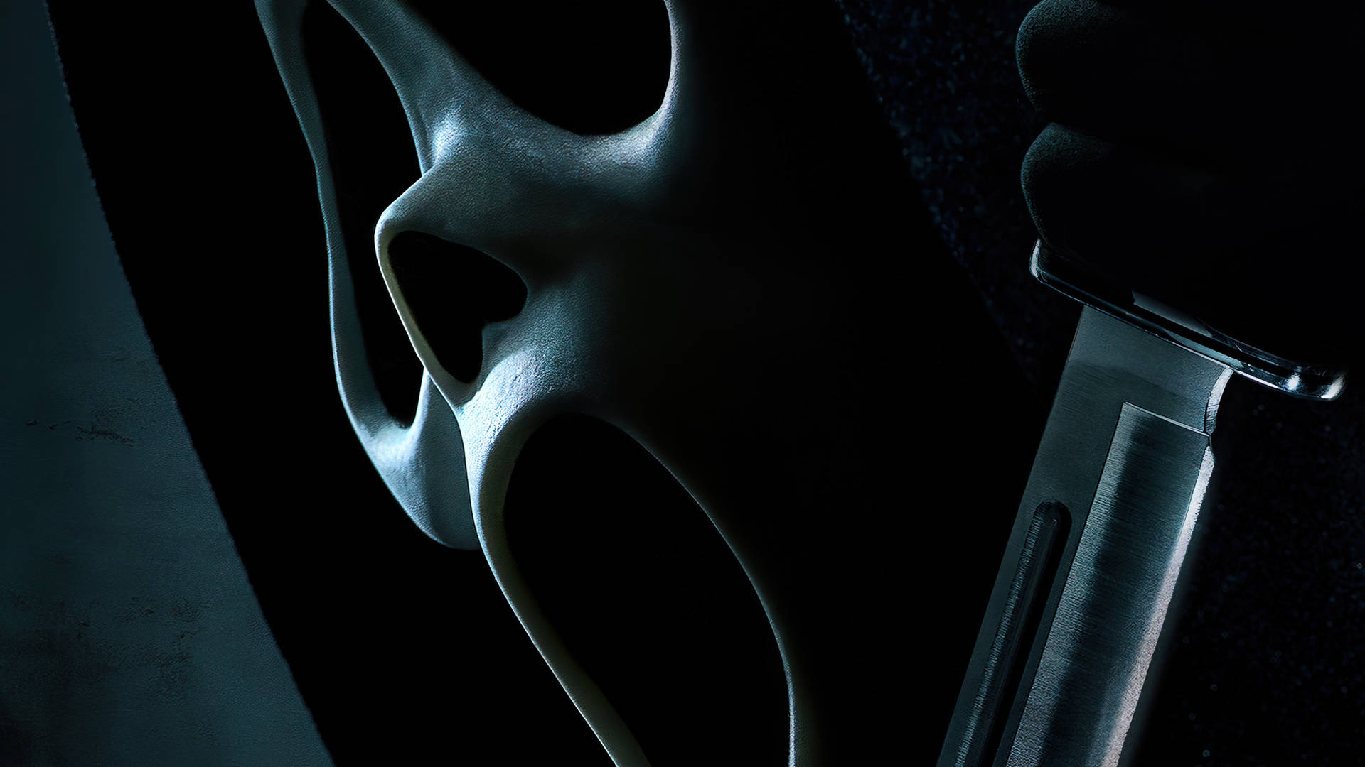 Thrilling Depiction Of Ghostface From The Scream Franchise Background