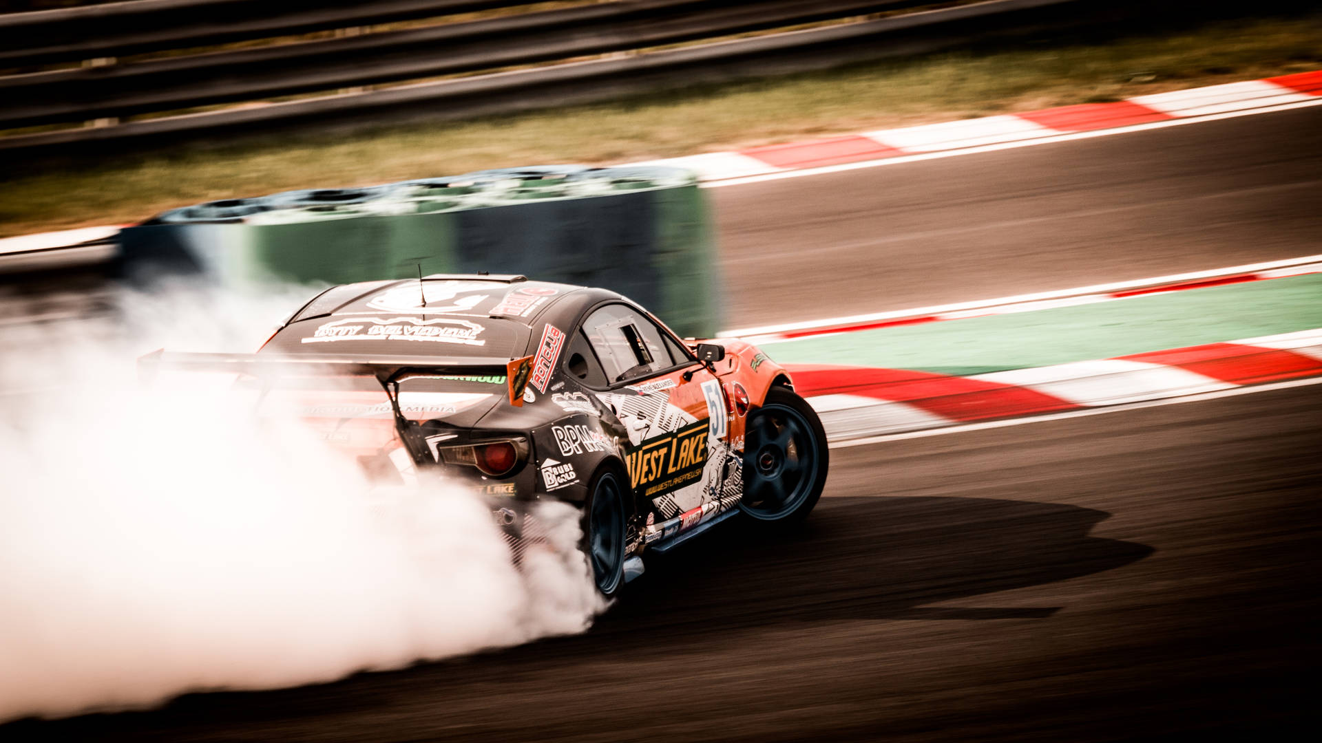 Thrilling Drift Car In Action