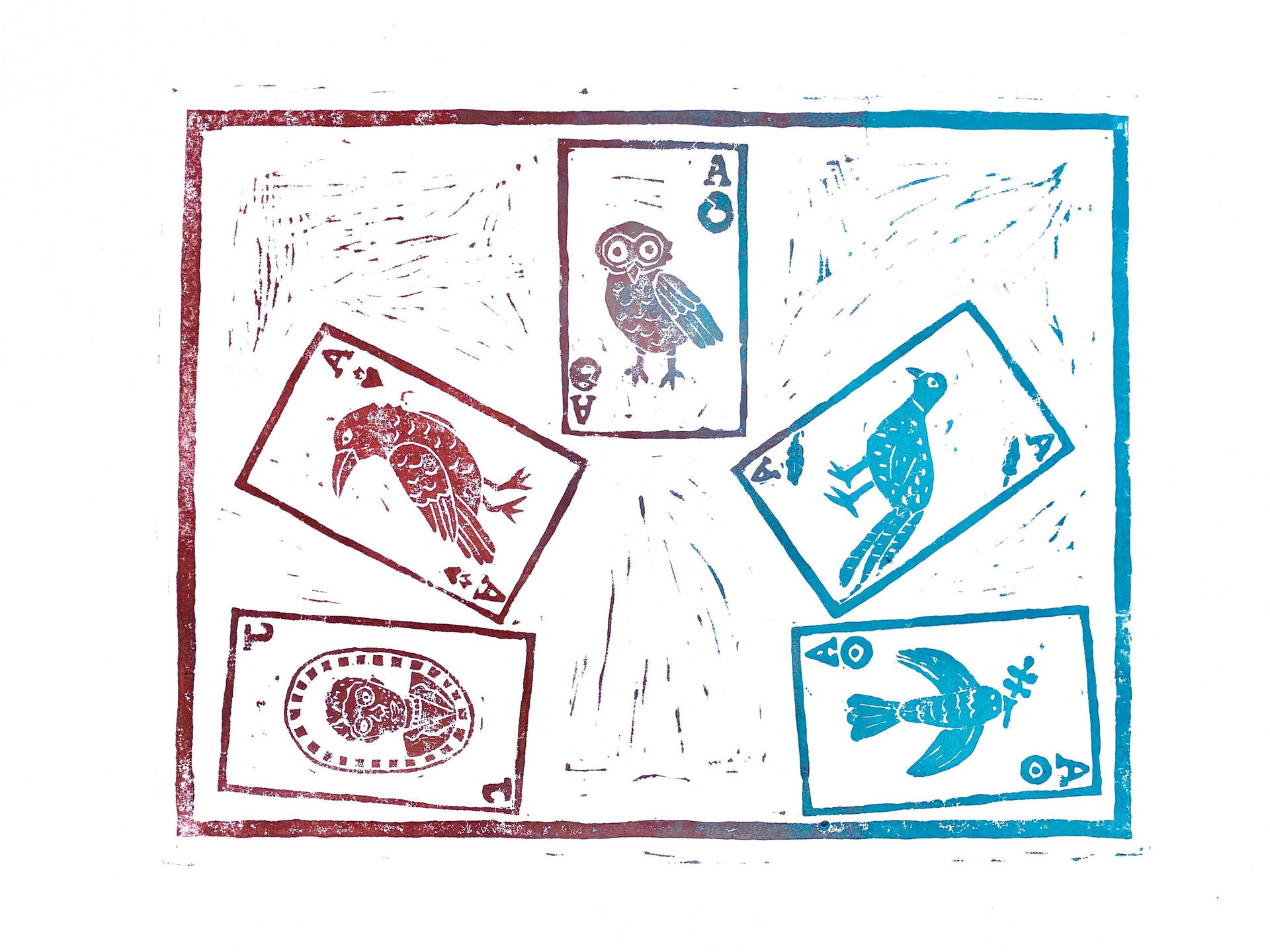 Thrilling Gameplay Of Five-card Draw Online Art Background