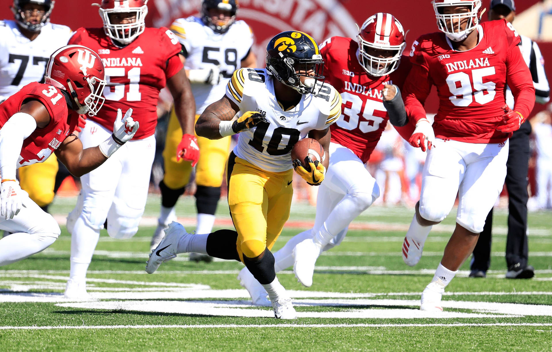 Thrilling Match Between Iowa Hawkeyes And Indiana