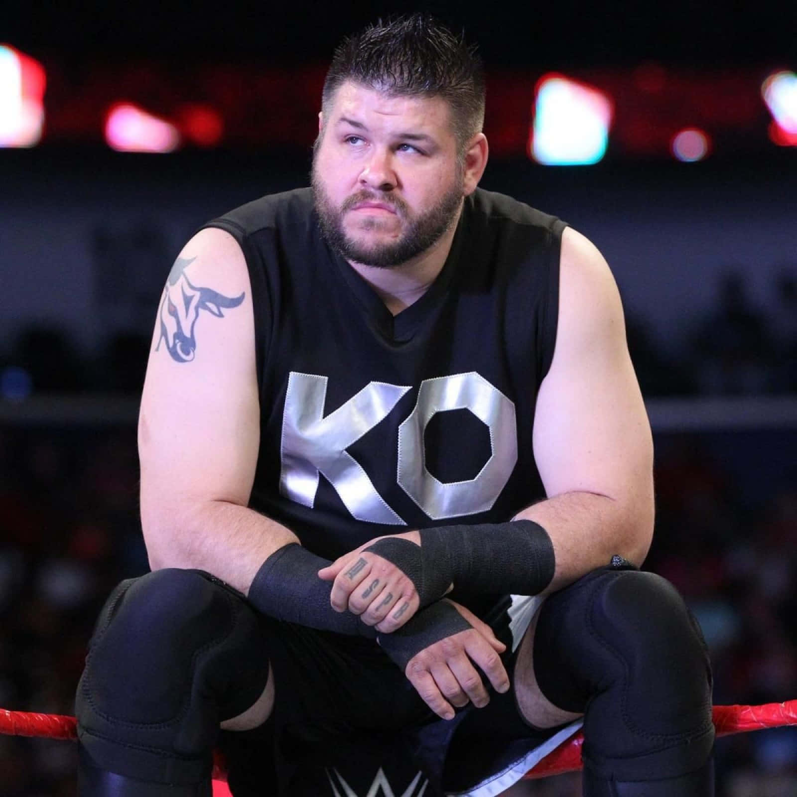 Thrilling Moment In The Ring With Kevin Owens Background