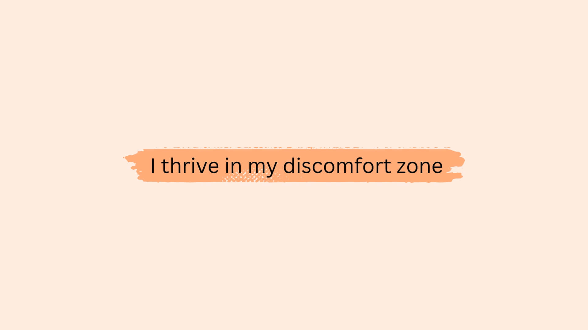 Thrive In Discomfort Zone Inspirational Quote