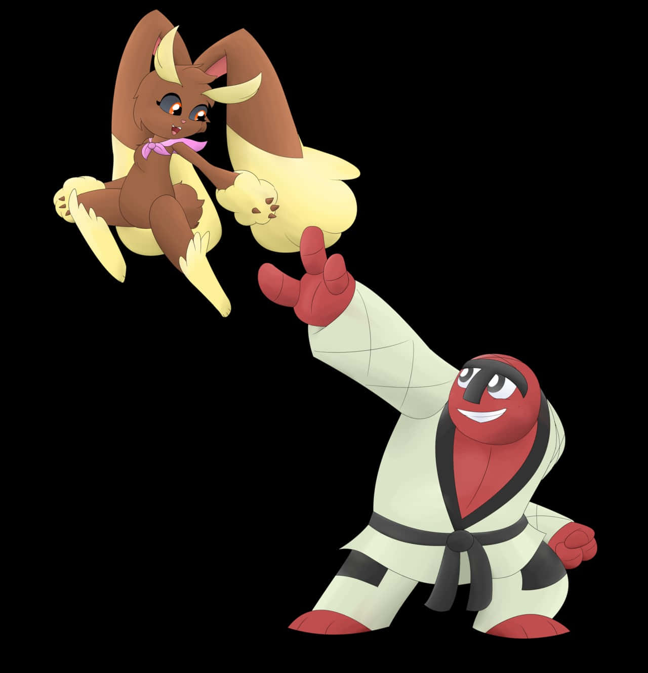 Throh And Lopunny Background
