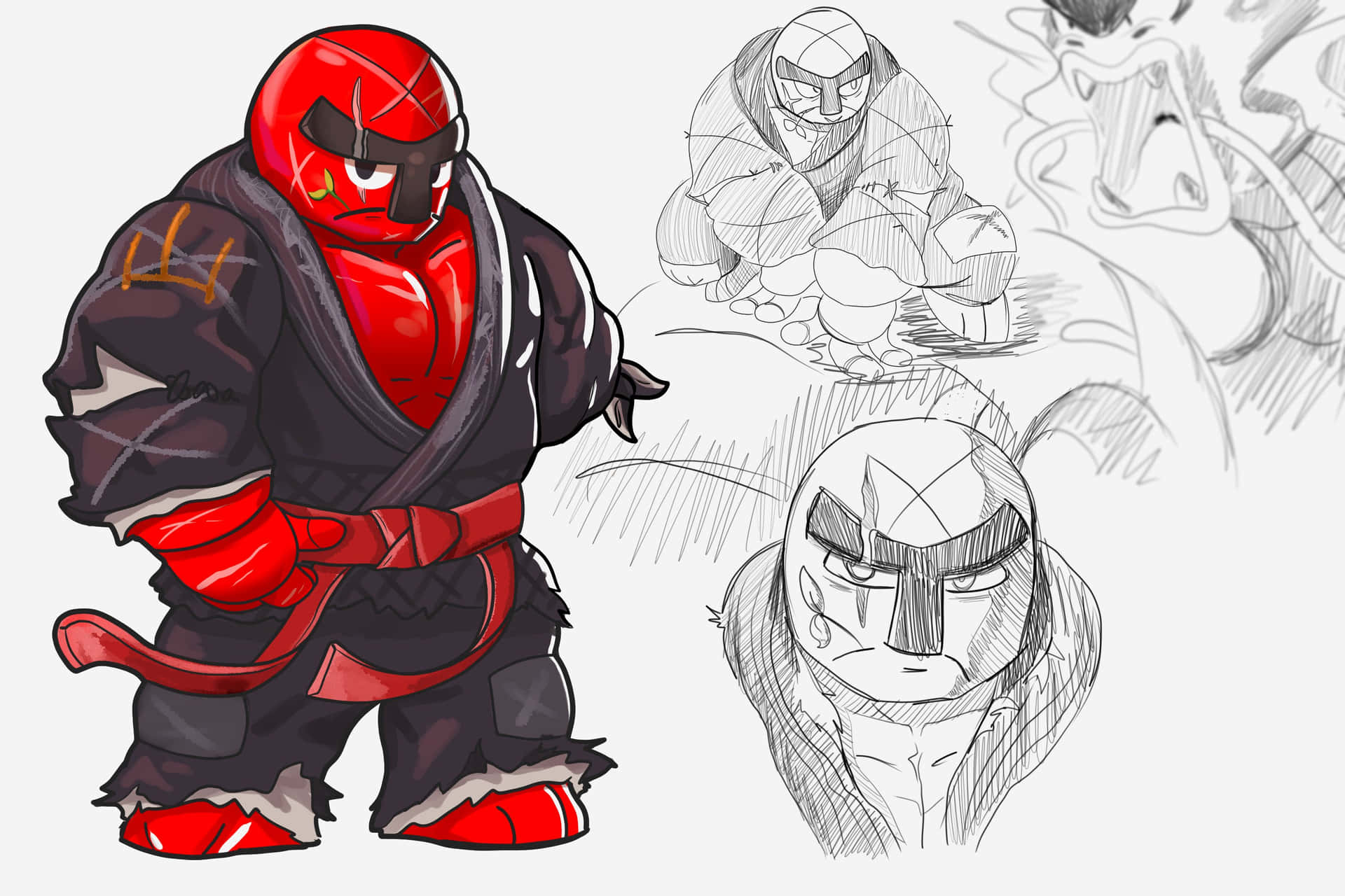 Throh Hand Sketches Background