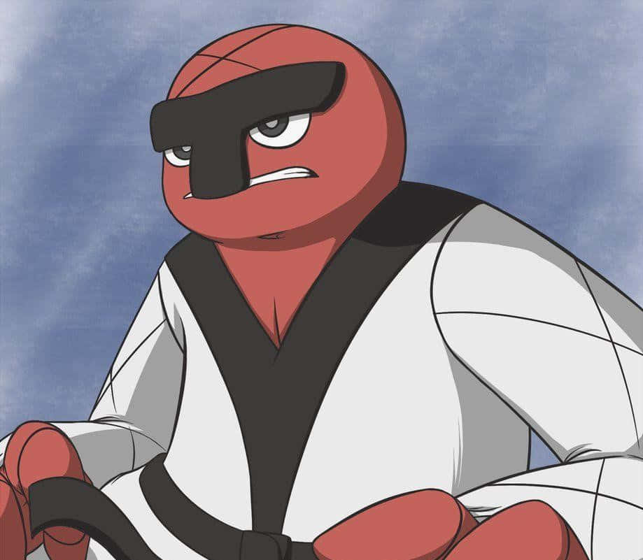 Throh Wearing Judo Uniform Background
