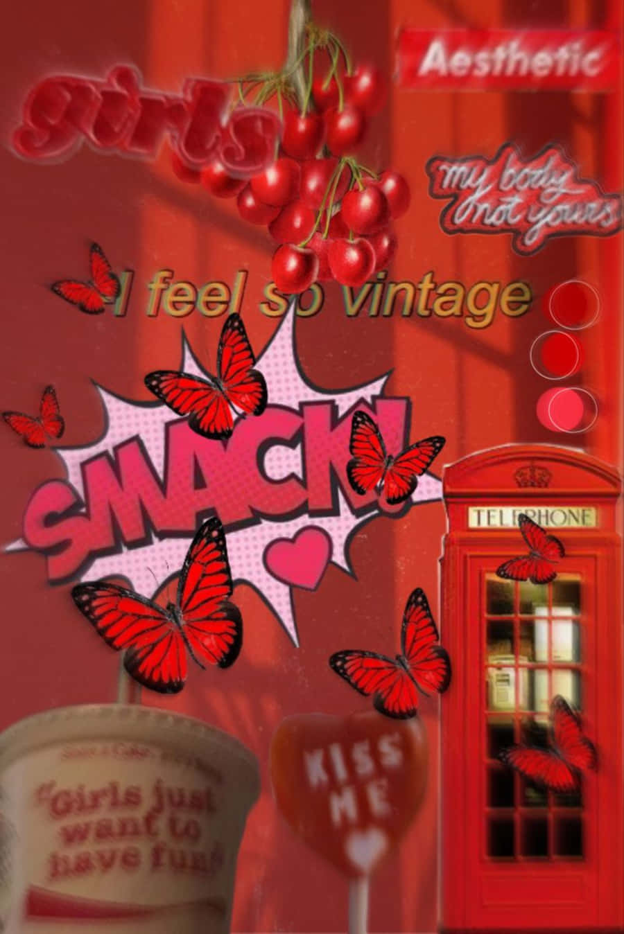 Throwback To The Stylish Vibes Of The 90's Aesthetic. | 90's Baddie Vintage - Unleash Your Nostalgia! Background