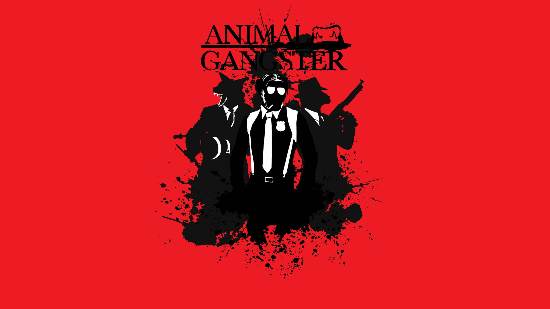 Thug Life Animal Gangster Background