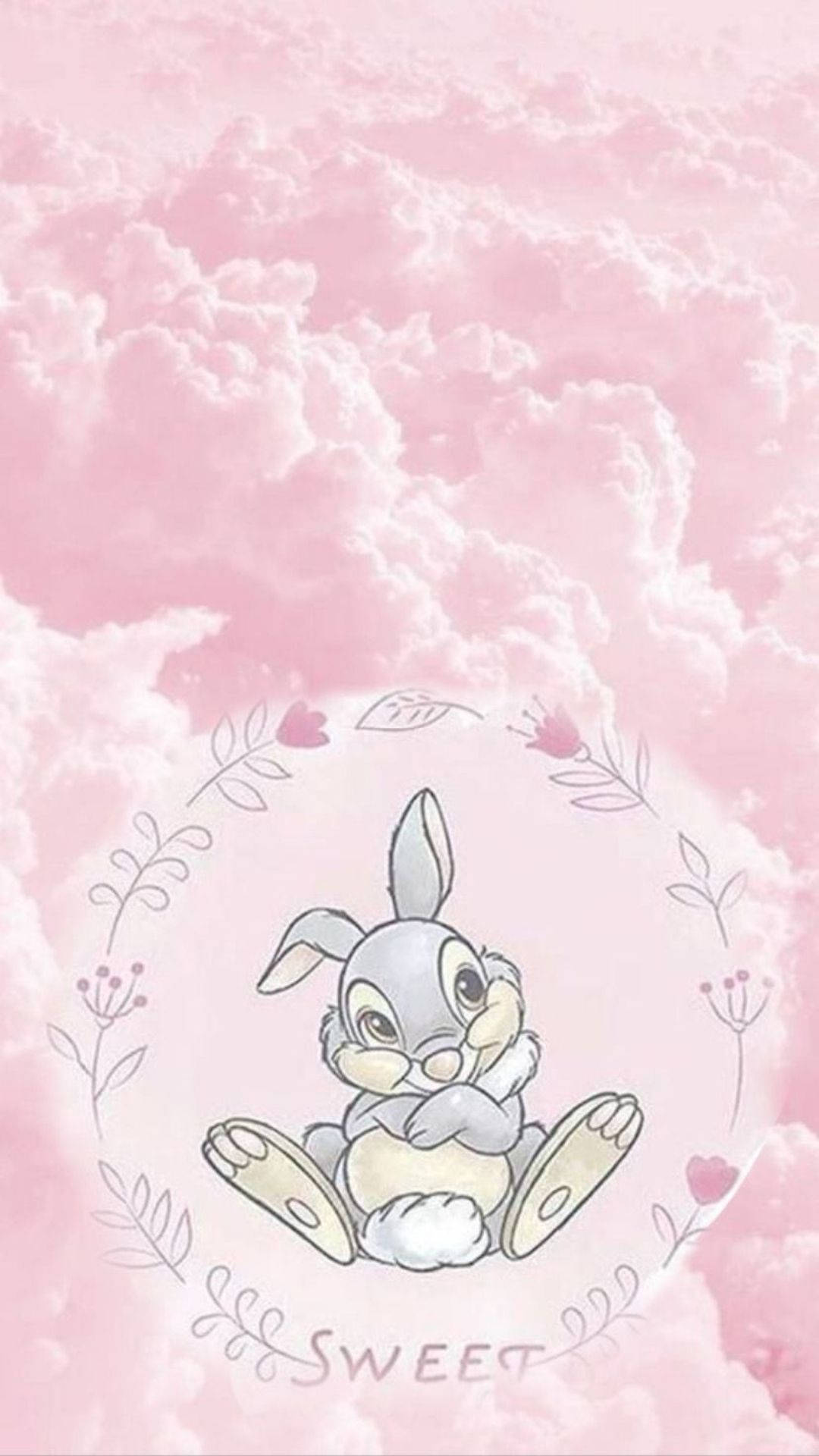 Thumper Pink Clouds Background