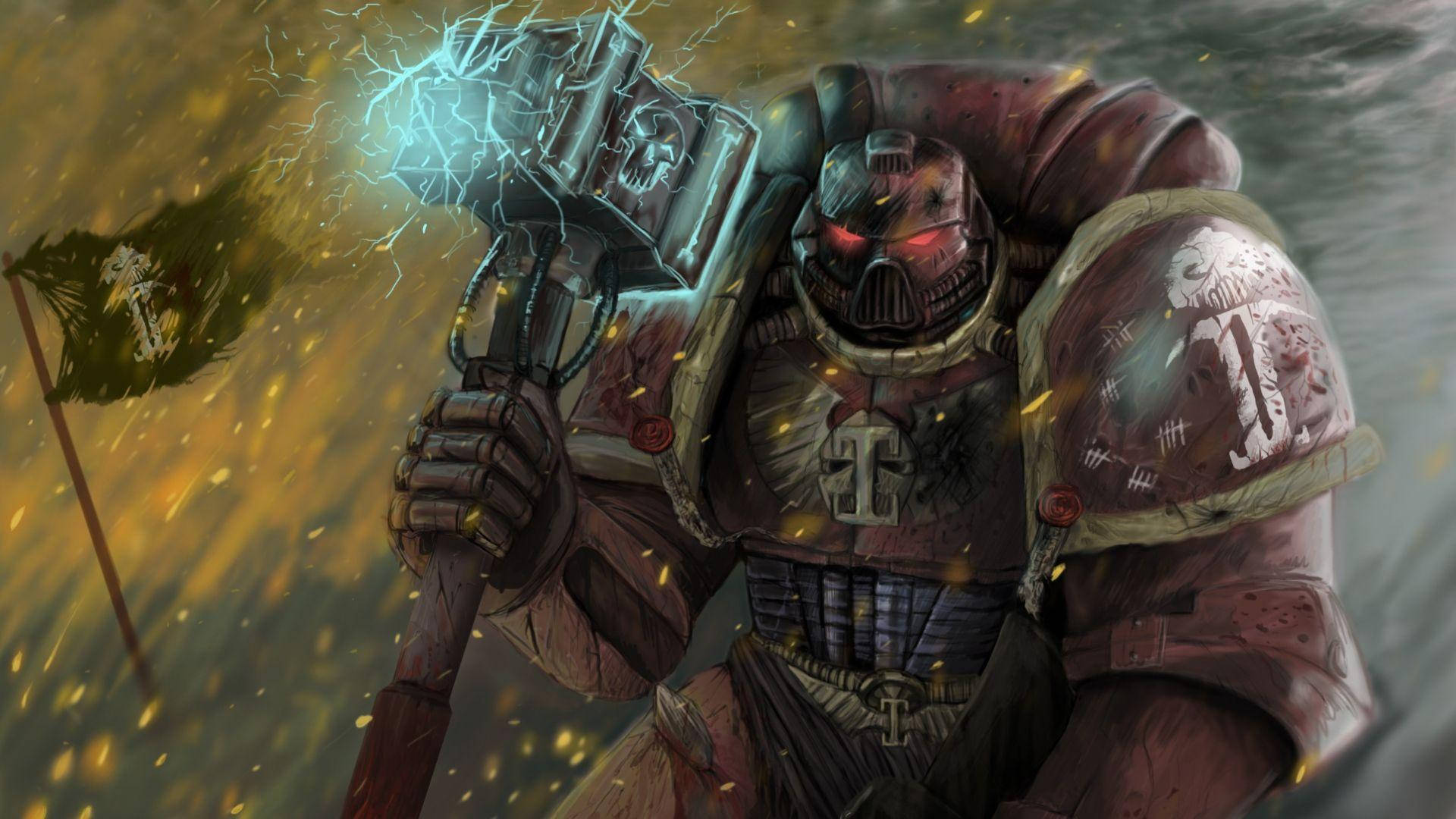 Thunder Hammer Warhammer 40k Hd Background