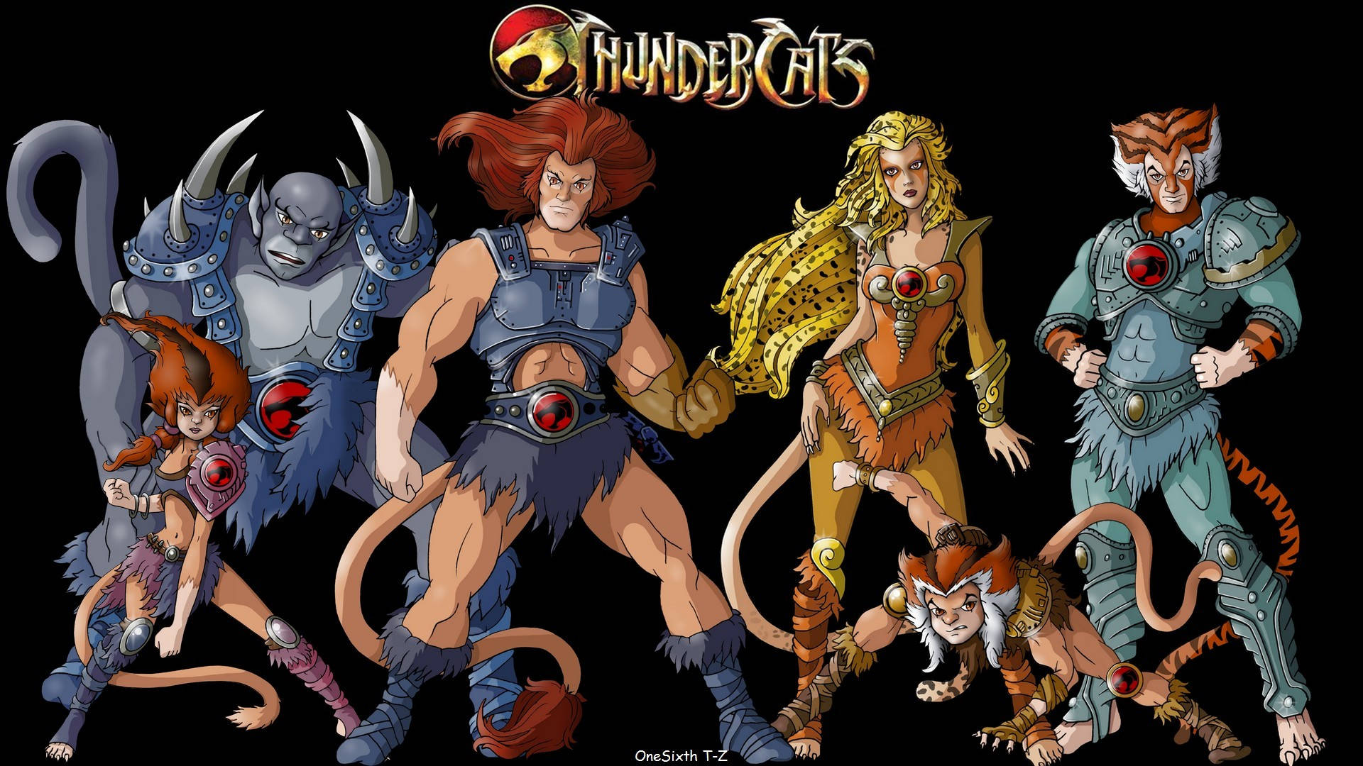 Thundercats 1985 Animated Heroes In Action Background