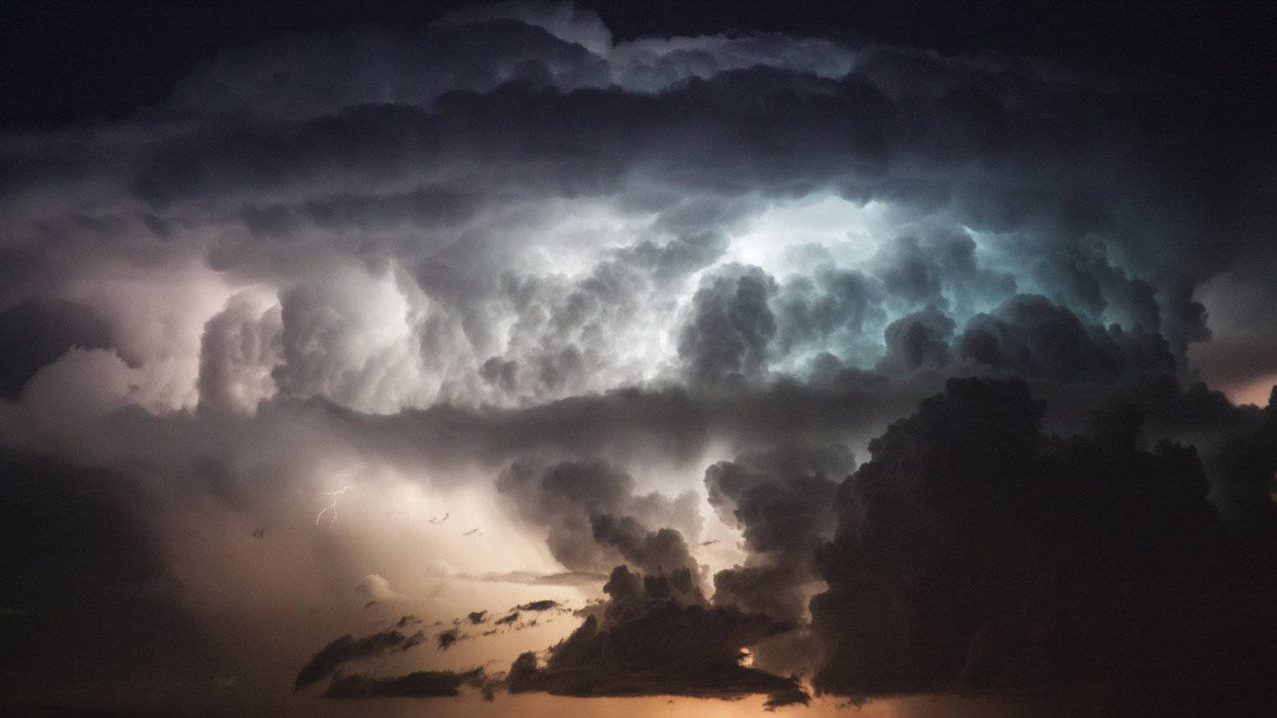 Thunderstorm Cloudy Sky Background