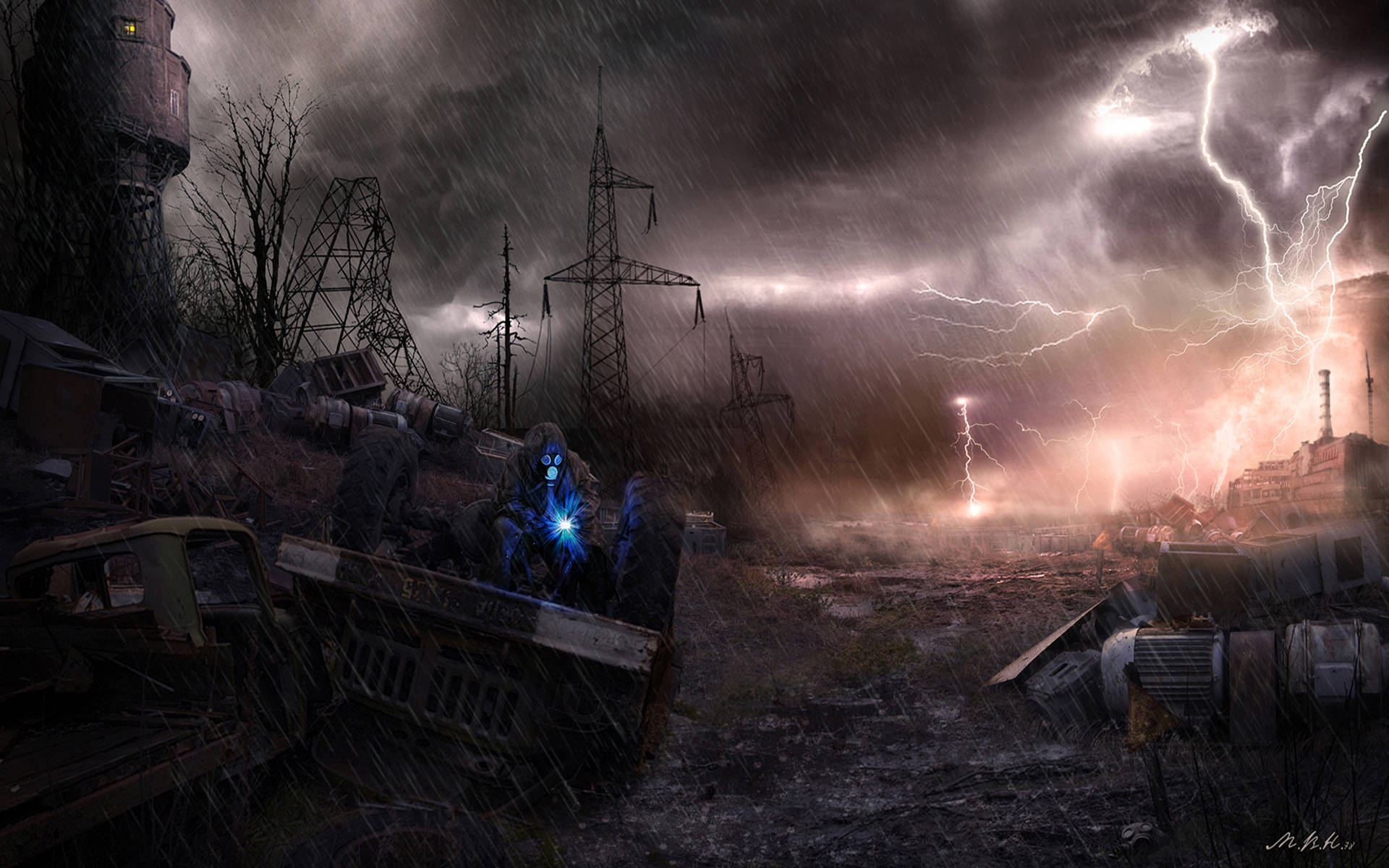 Thunderstorm In Stalker Game Background