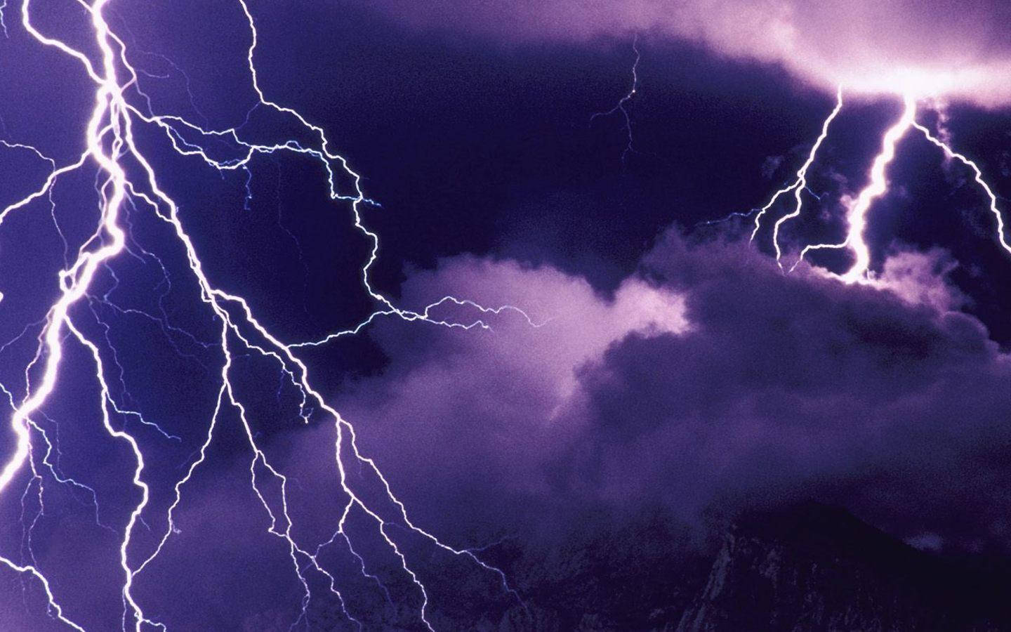 Thunderstorm Purple Background