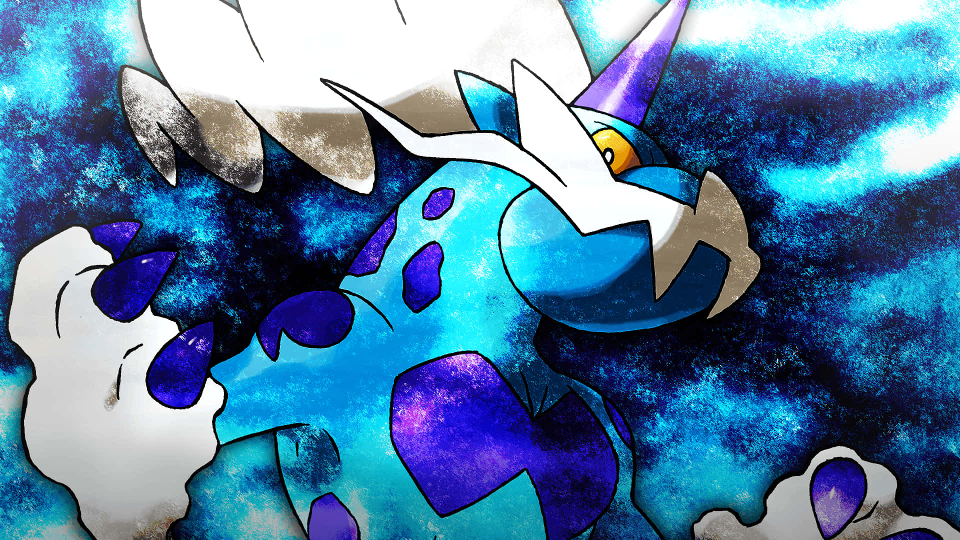 Thundurus Blue Smoke Effect Background