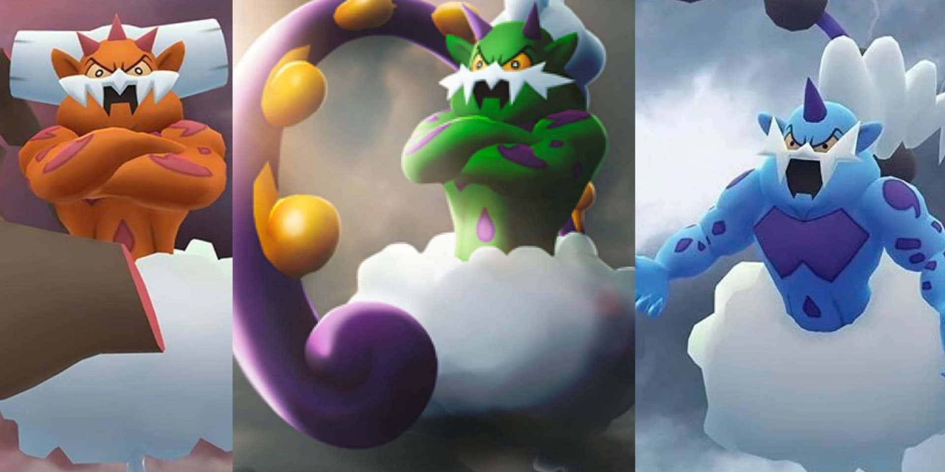Thundurus Forces Of Nature Collage Background