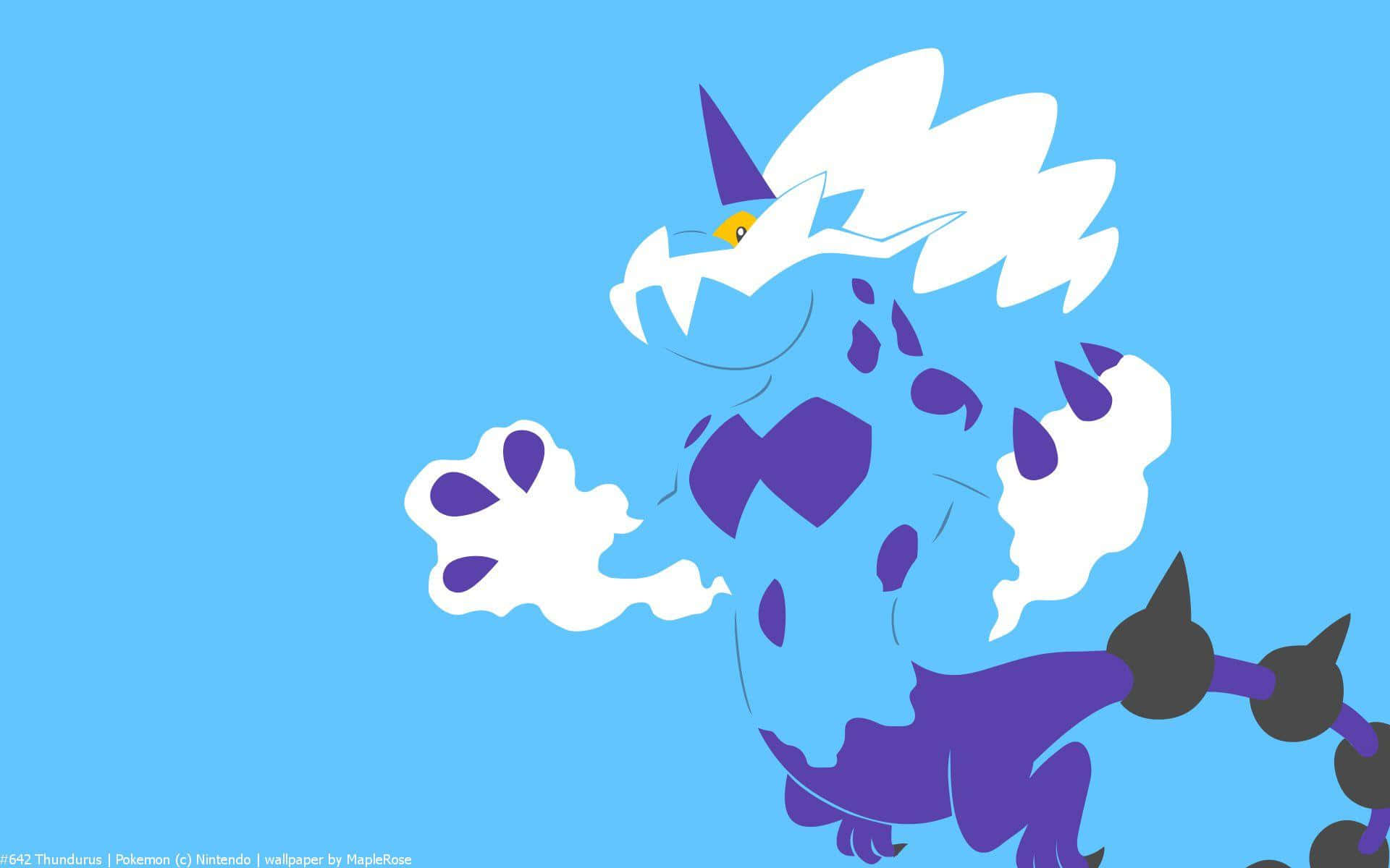Thundurus Minimalist Art Background