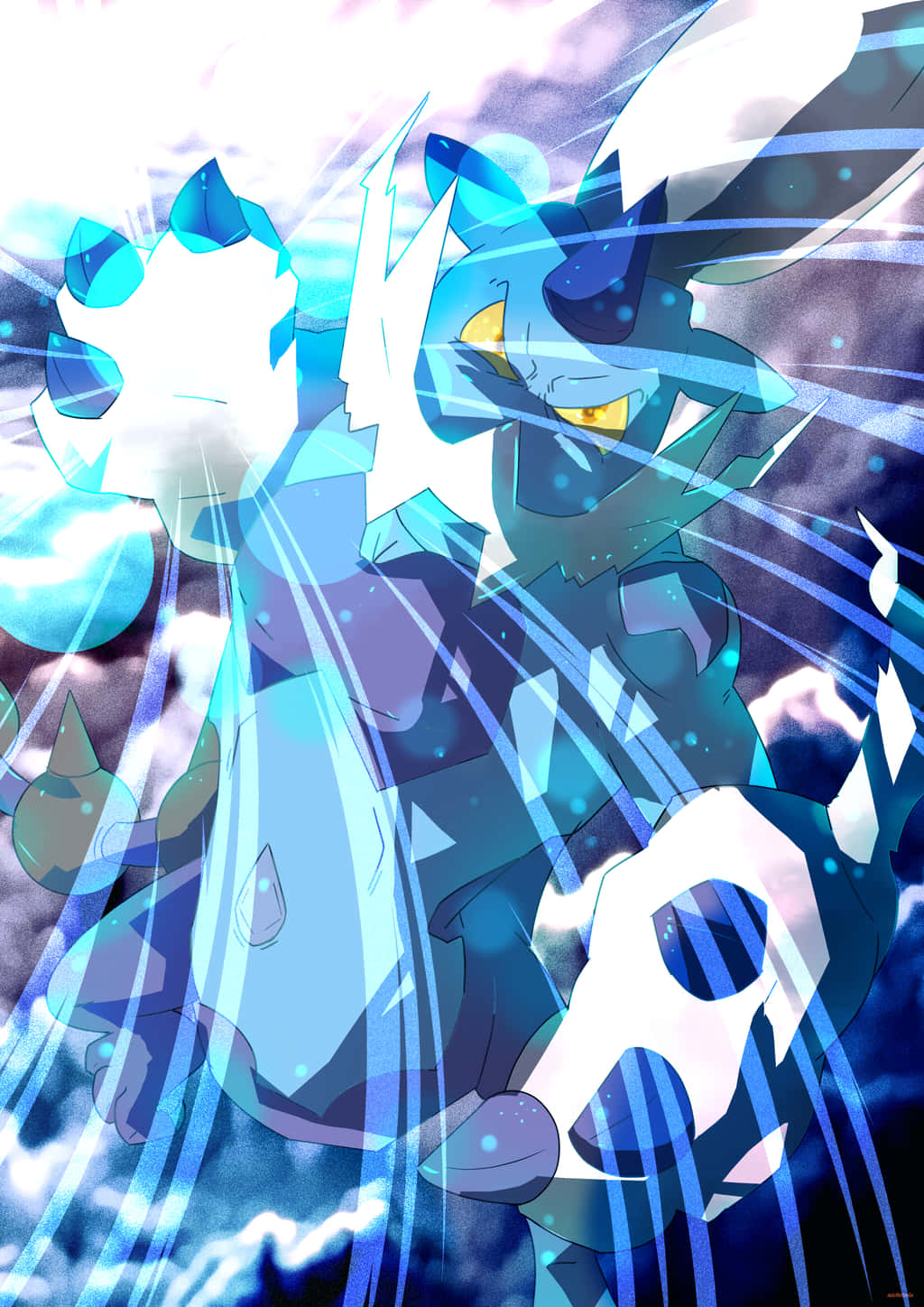 Thundurus Using His Powers Background