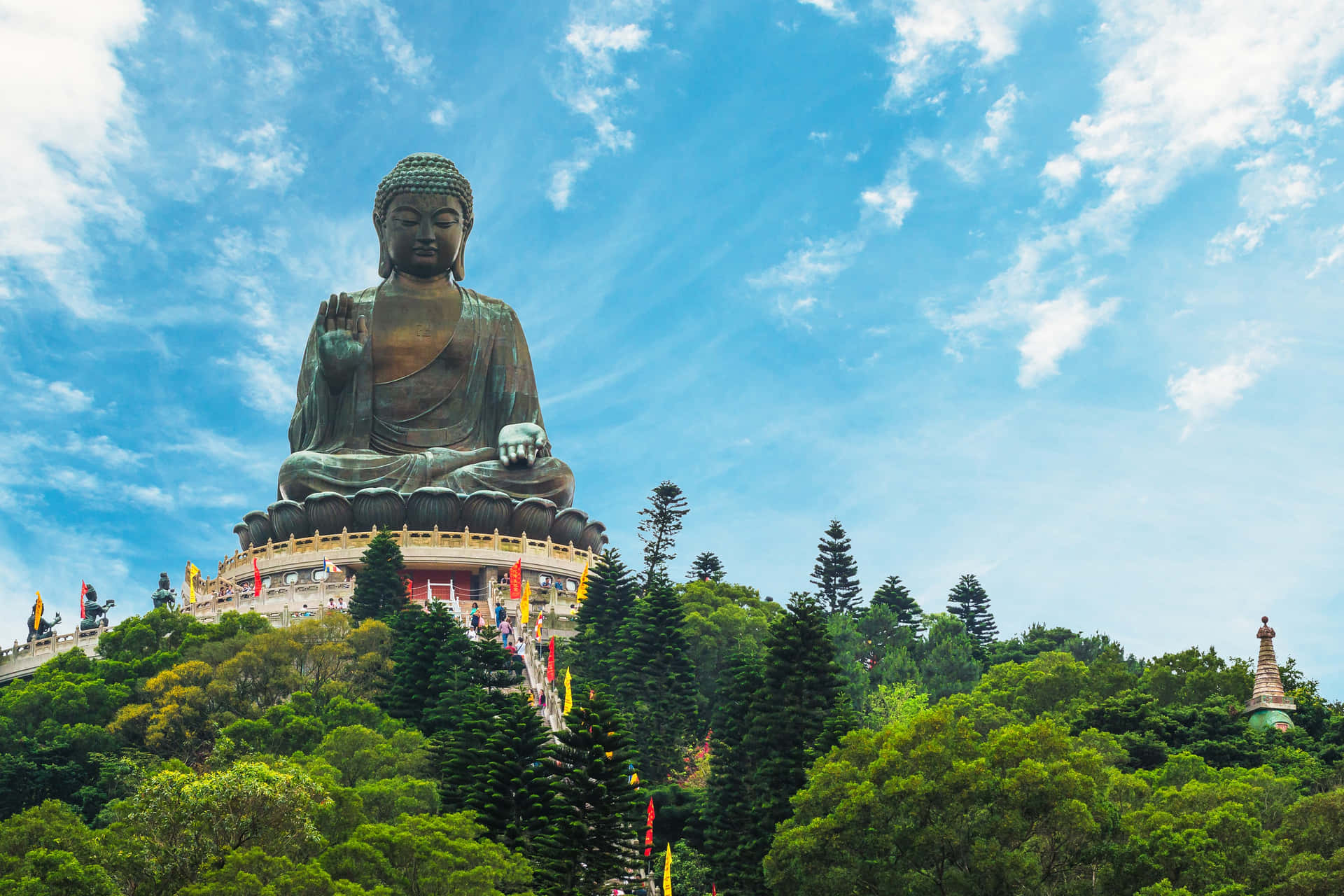 Tian Tan Buddha Background
