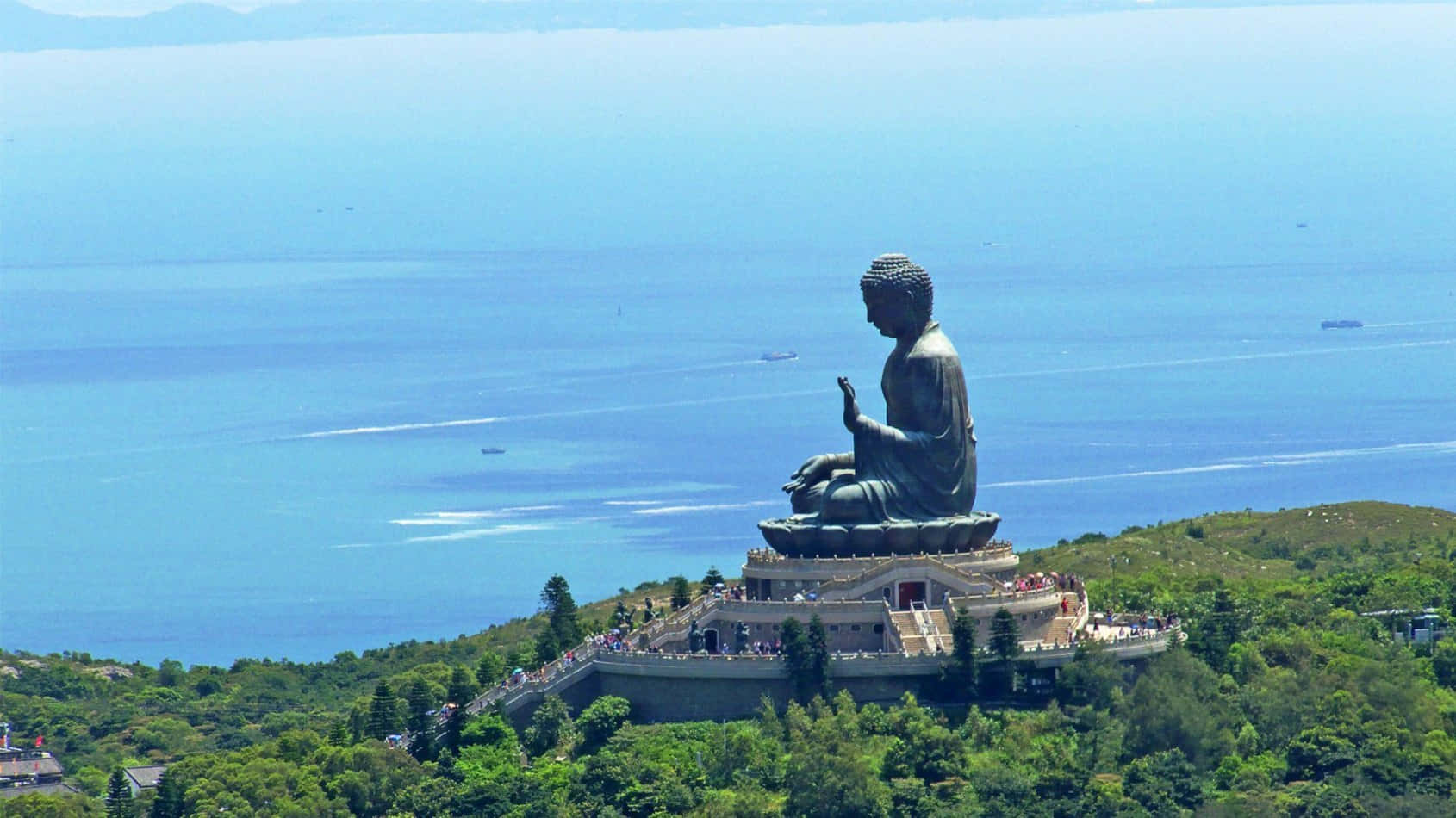 Tian Tan Buddha Background