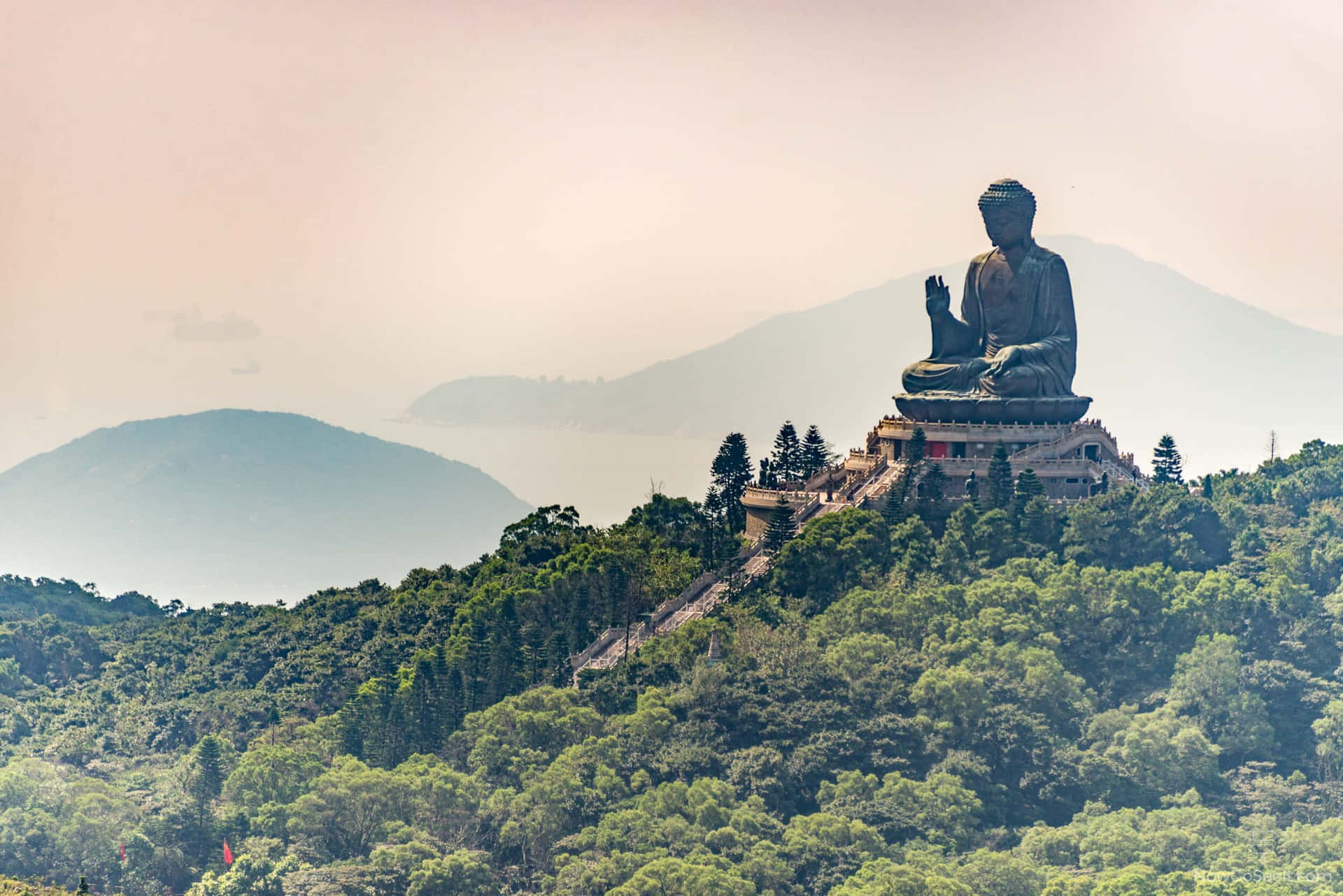 Tian Tan Buddha Background