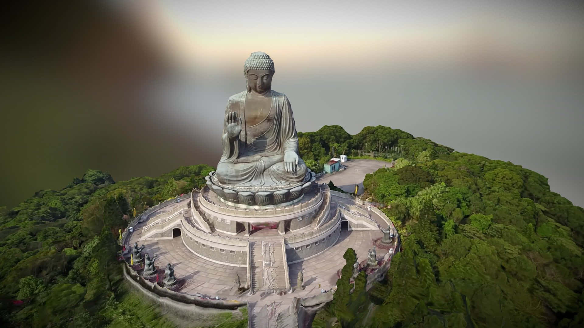 Tian Tan Buddha Background