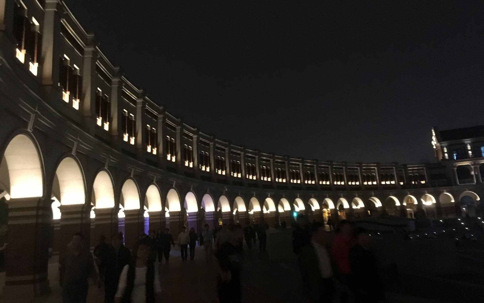 Tianjin Crowded Tourist Spot Background