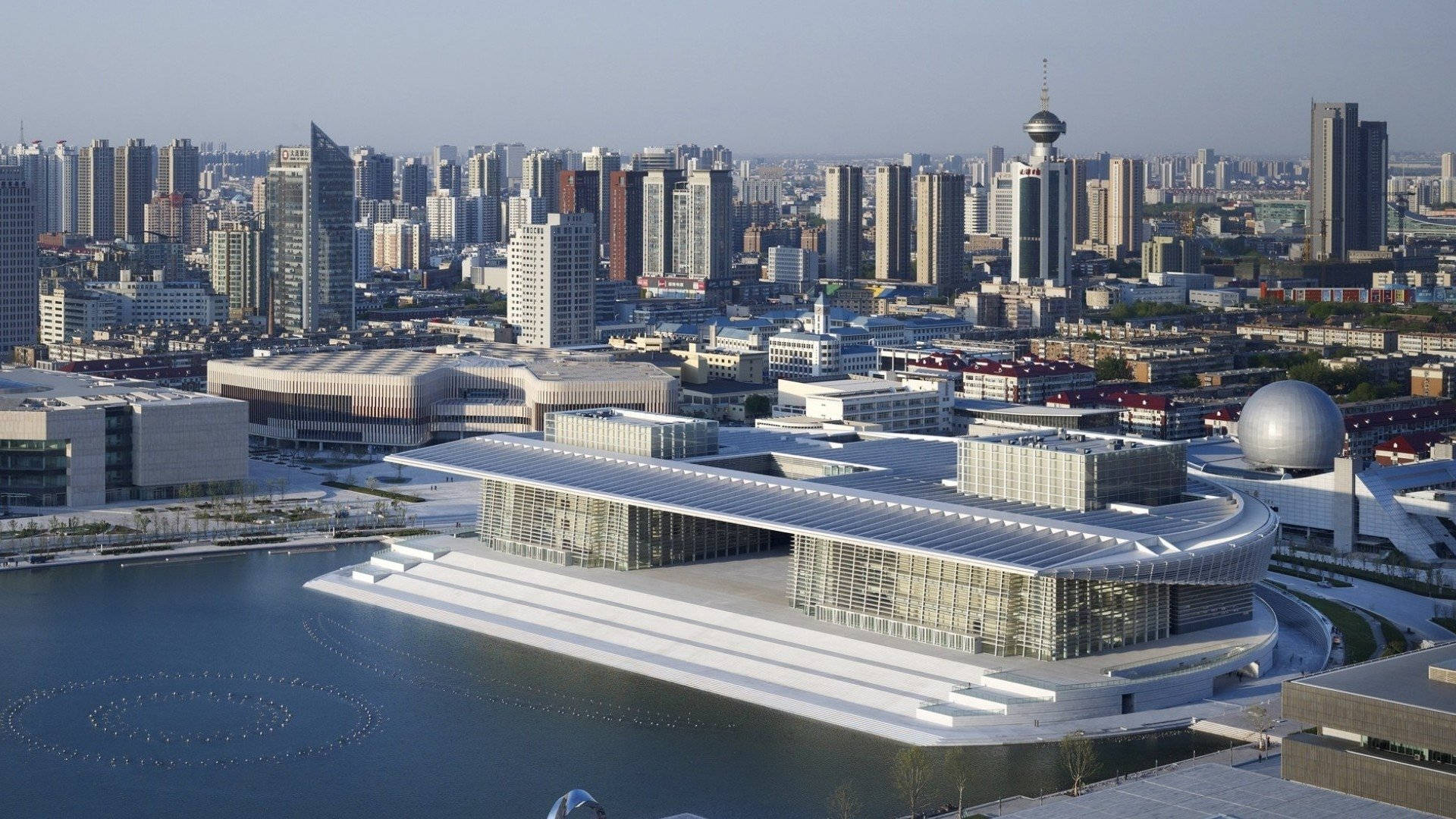 Tianjin National Convention Center Background