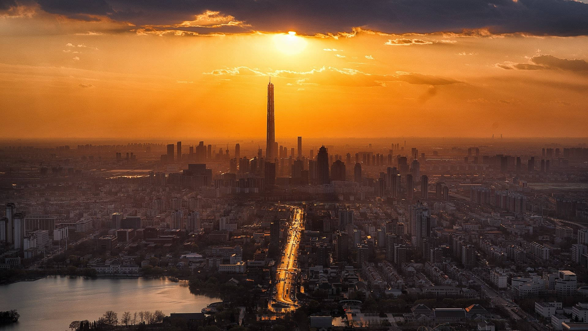Tianjin Sun Photography Background