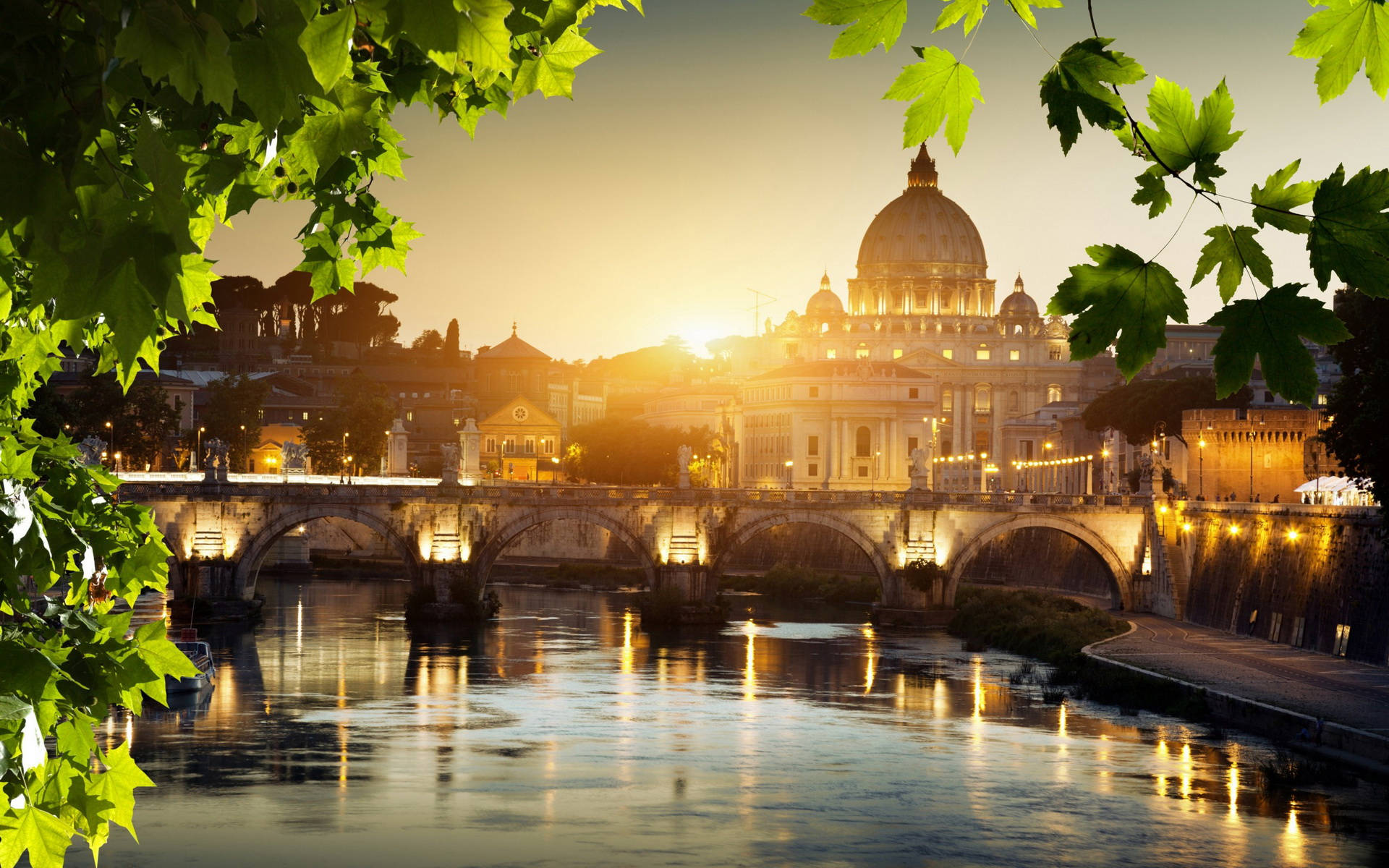 Tiber River In Rome