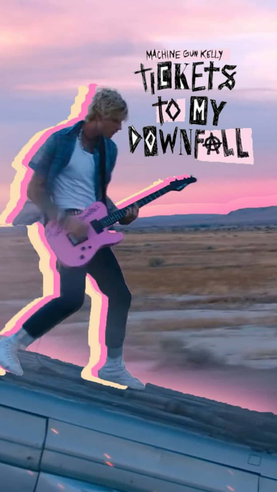 Tickets To My Downfall Machine Gun Kelly Desert Background
