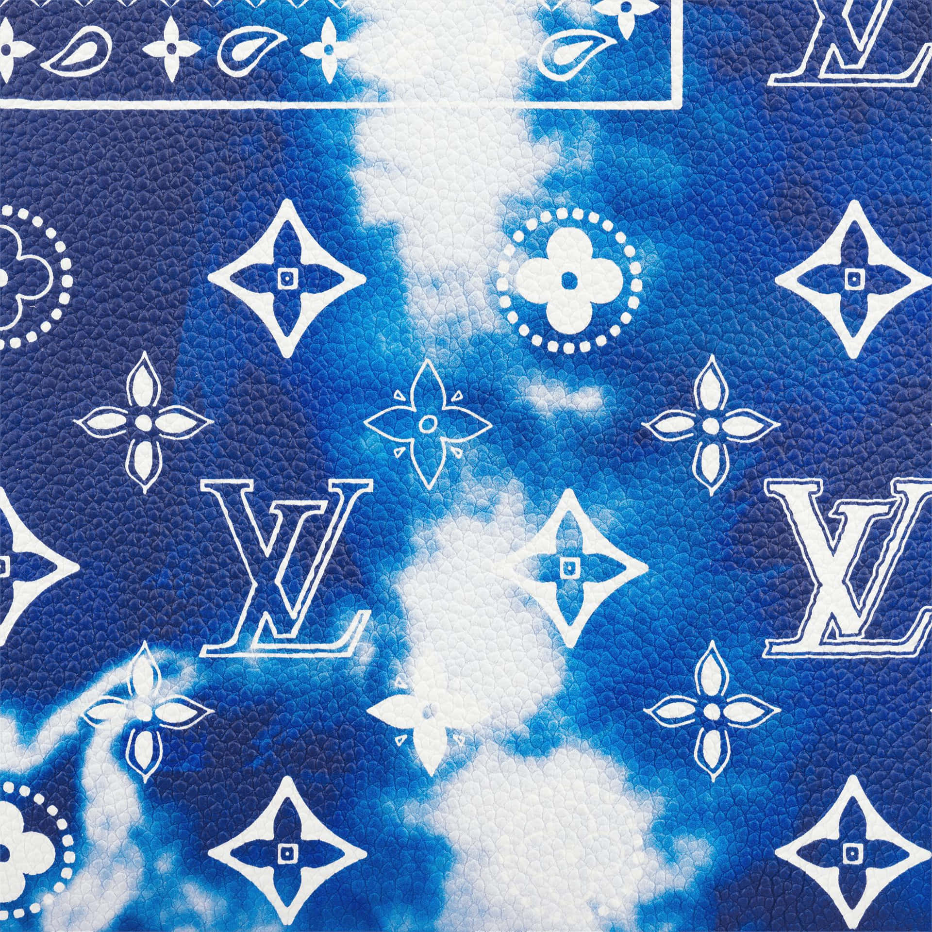 Tie-dye Louis Vuitton Blue Background Background