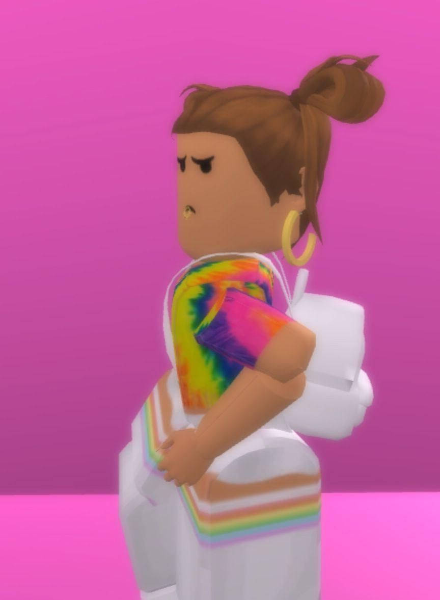 Tie Dye Rainbow Roblox Avatar Background